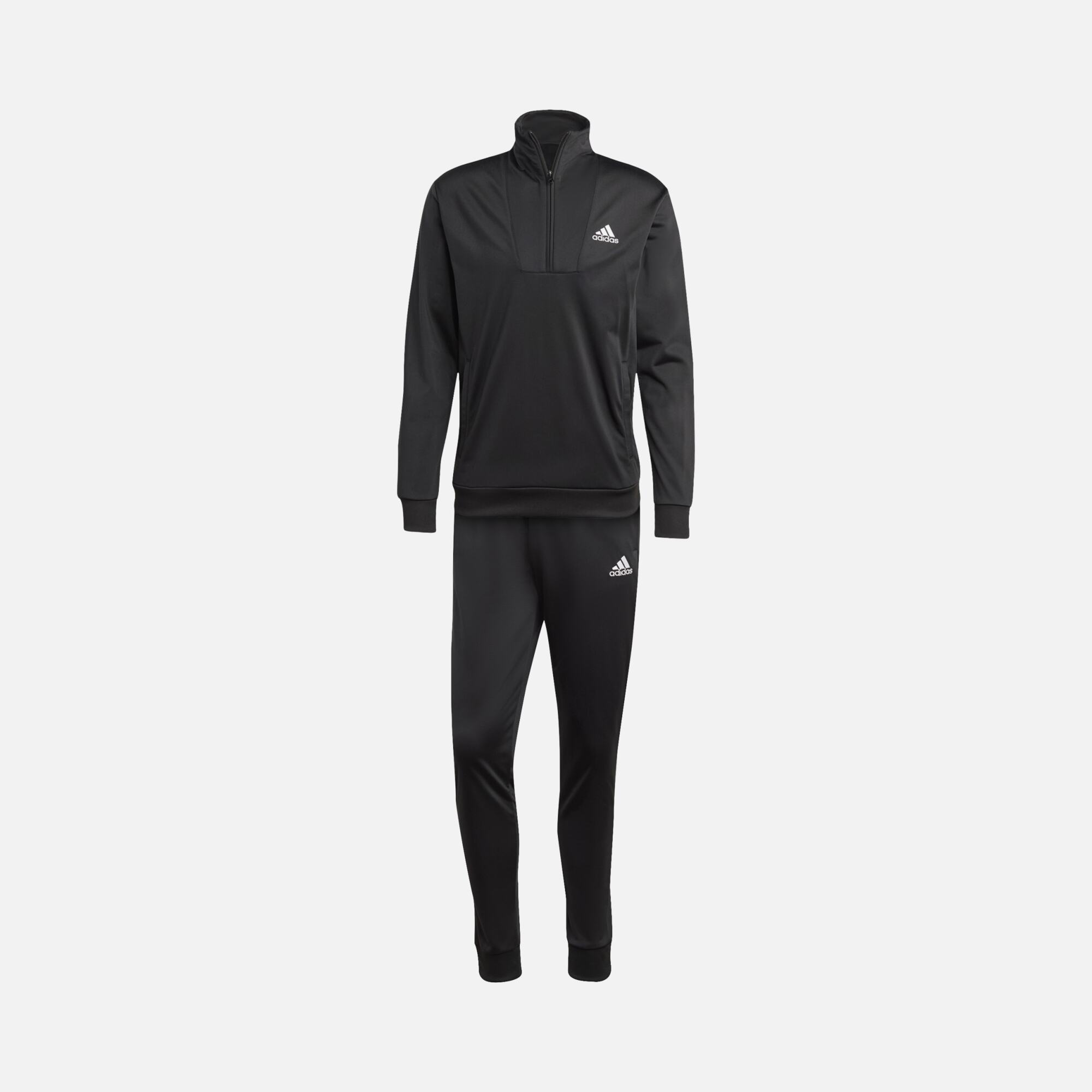 adidas Sportswear Small Logo Tricot 3-Stripes Half-Zip Hoodie Erkek Eşofman Takımı