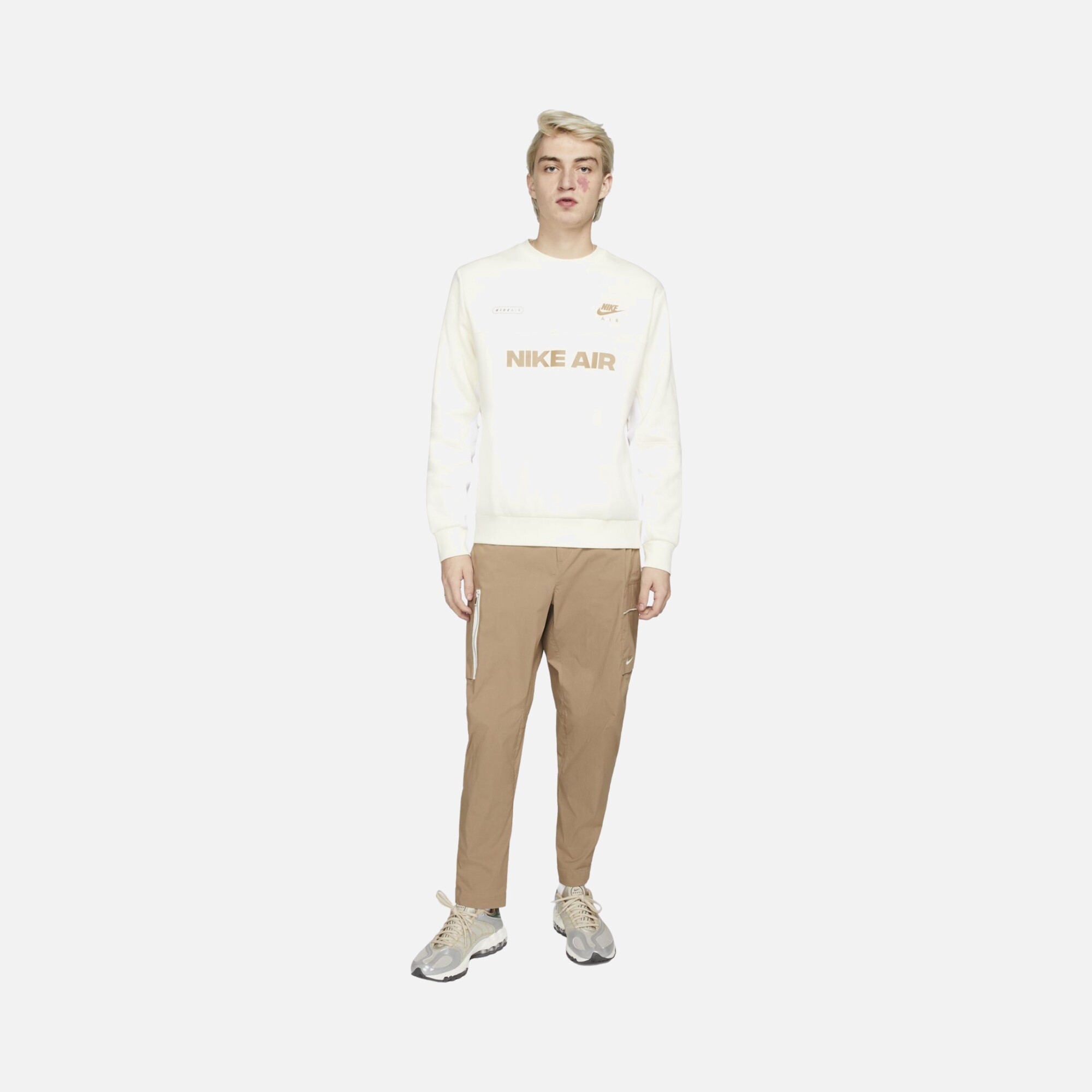 Nike Sportswear Air Brushed-Back Fleece Erkek Sweatshirt