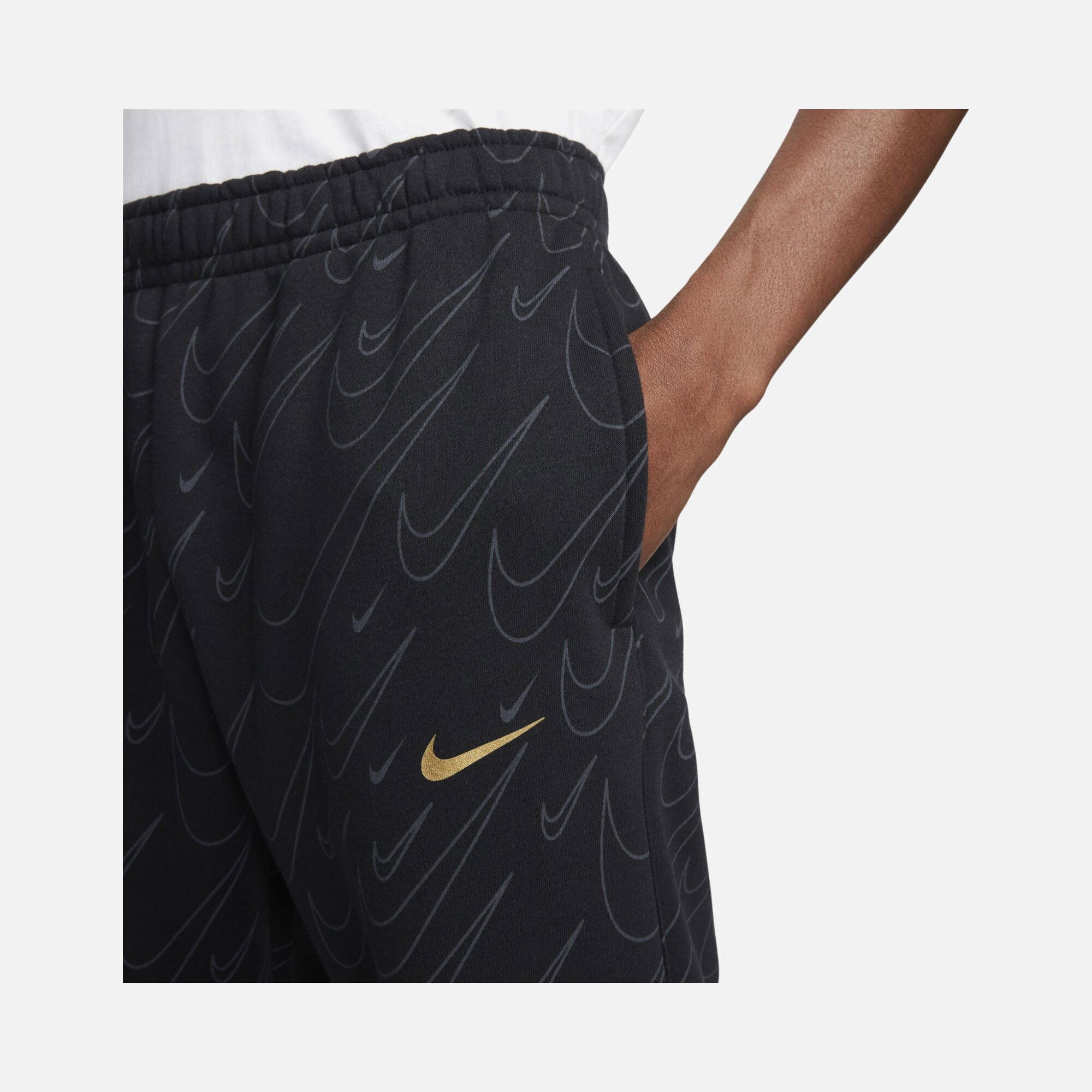 Nike Sportswear Swoosh Printed Fleece Erkek Eşofman Altı