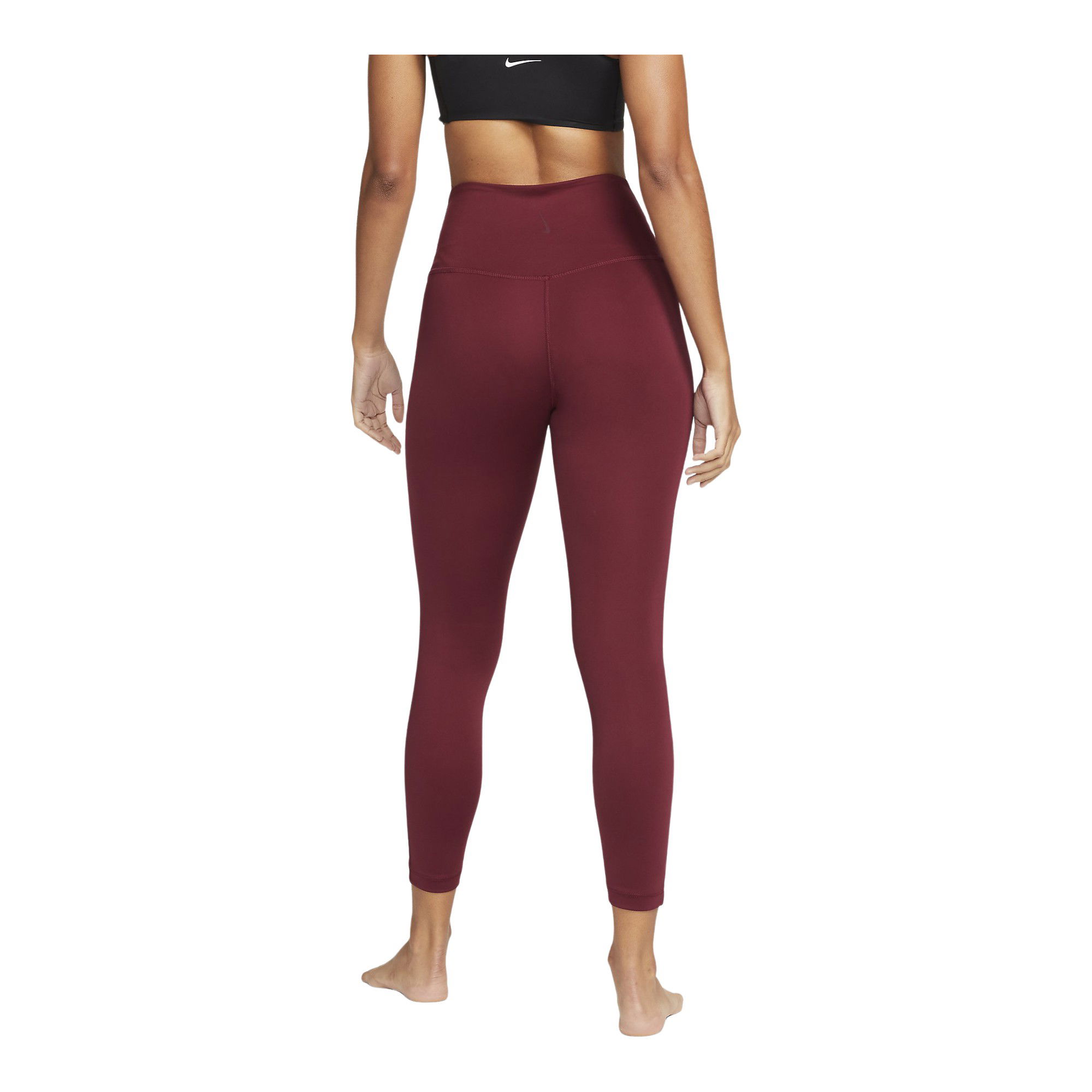 Nike Yoga Dri-Fit High-Waisted 7/8 Metallic Trim Kadın Tayt