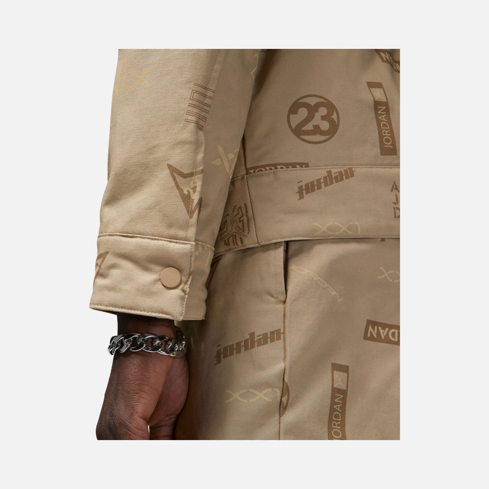 Nike Jordan Flight Heritage Allover OW Lined Full-Zip Erkek Ceket