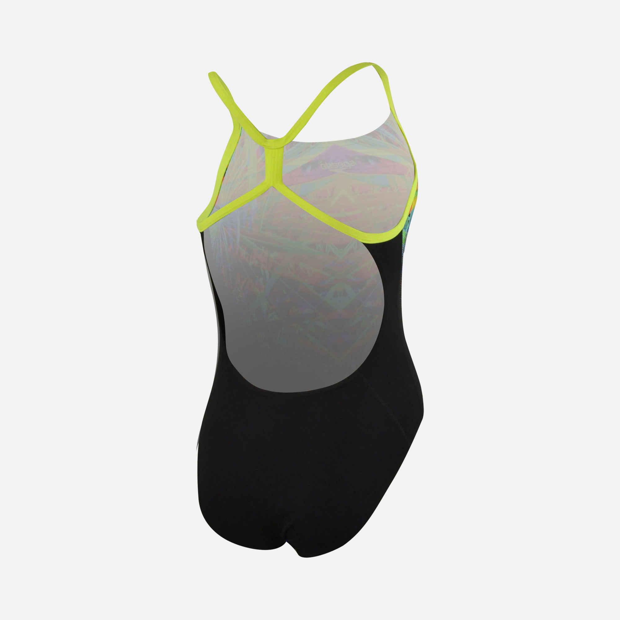 Speedo Placement Digi Rippleback Af Co Kadın Yüzücü Mayo