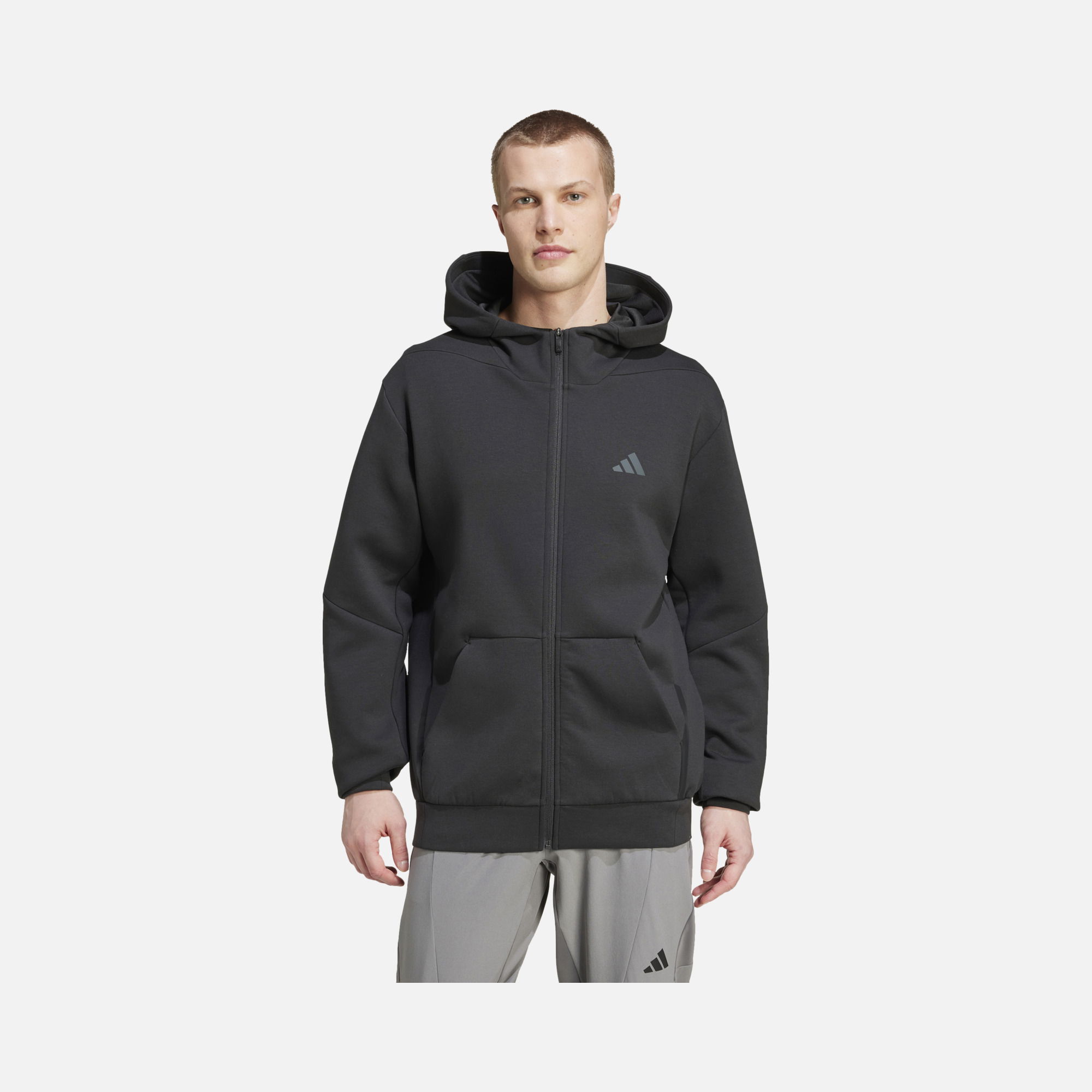 adidas AEROREADY Designed for Training Full-Zip Hoodie Training Erkek Sweatshirt
