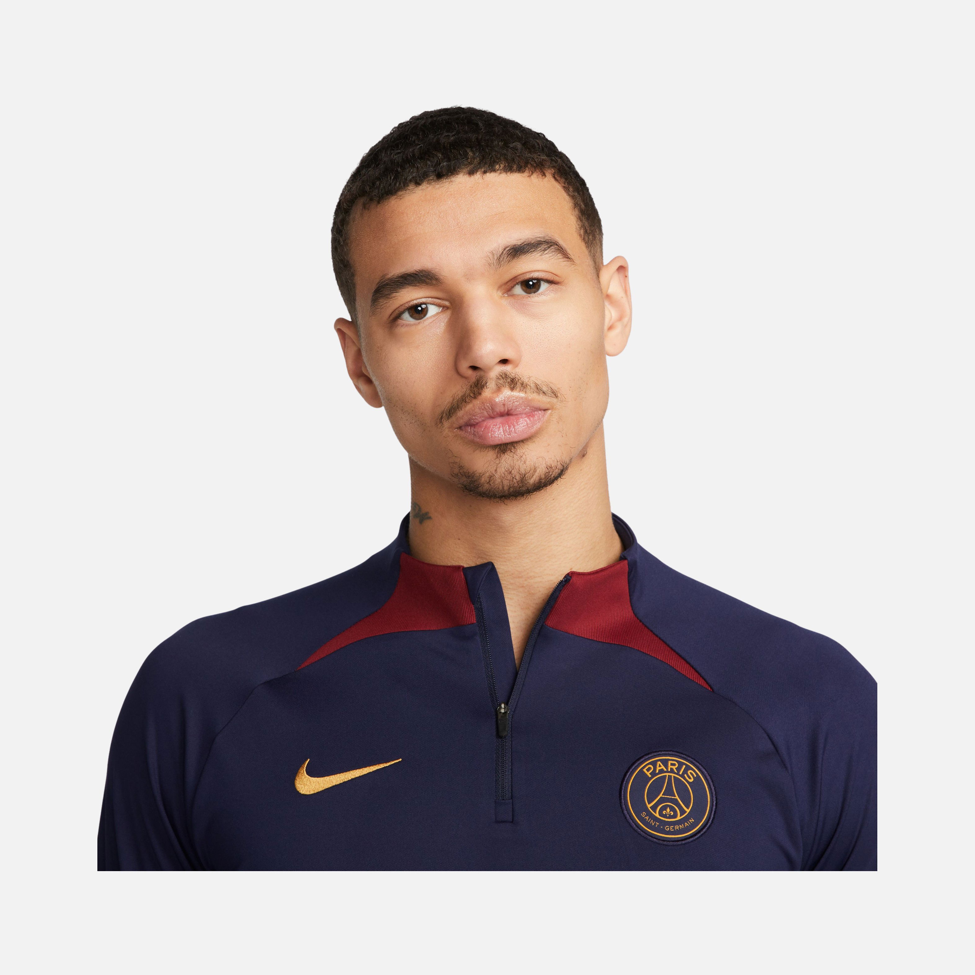 Nike Dri-Fit Paris Saint-Germain Strike 1/4 Zip  Long-Sleeve Erkek Tişört