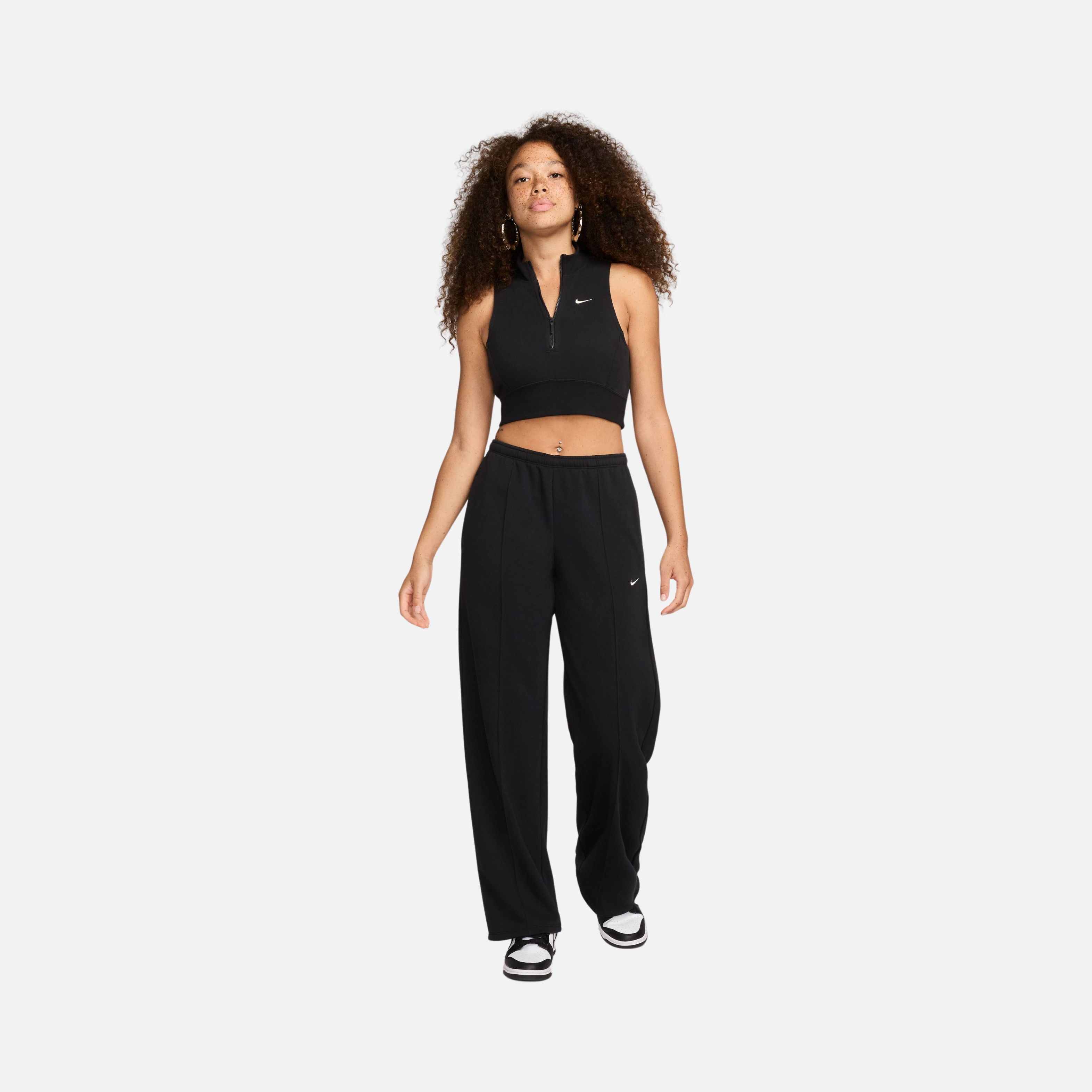 Nike Sportswear French Terry Slim Cropped 1/2-Zip Kadın Atlet
