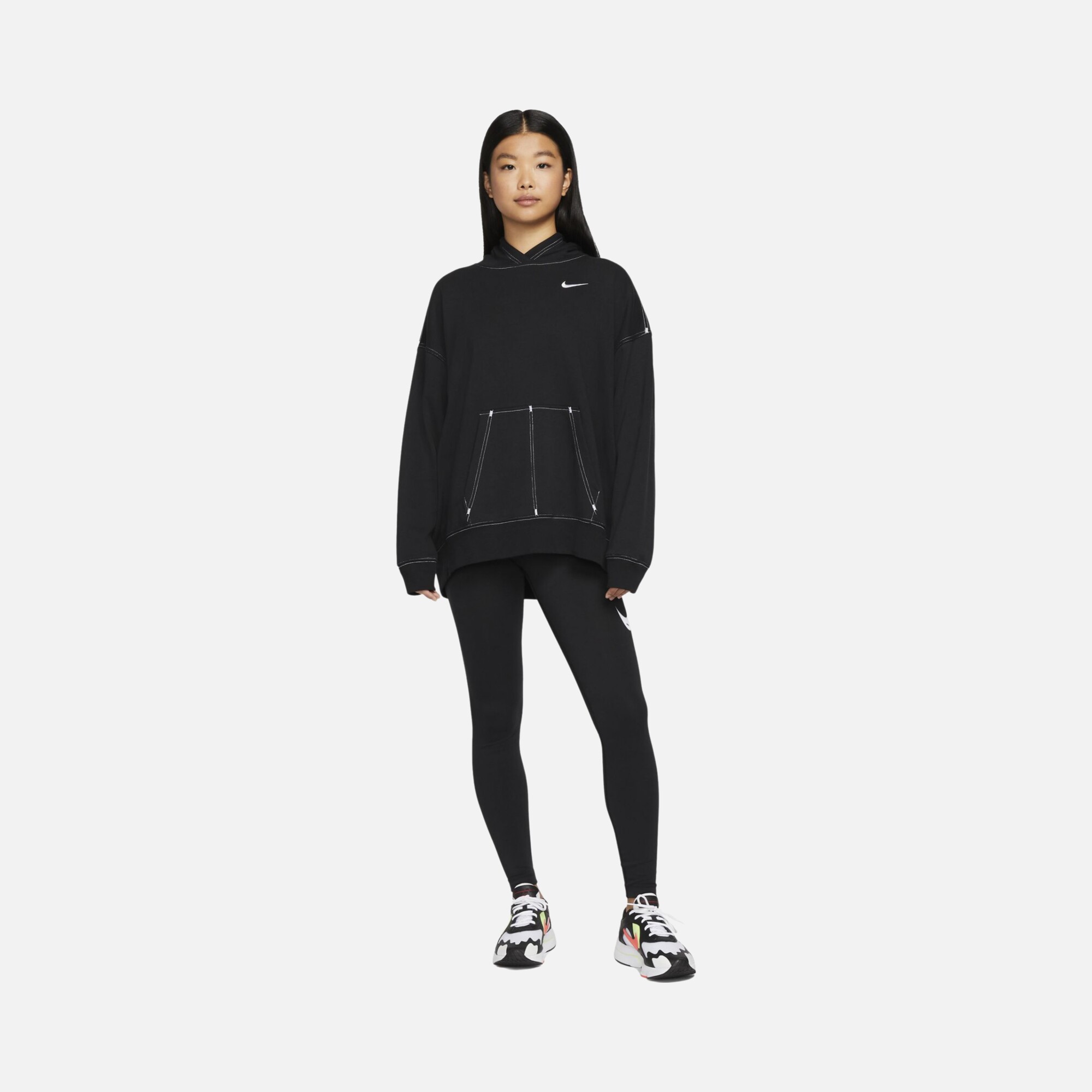 Nike Sportswear Swoosh Fleece Hoodie SS22 Kadın Sweatshirt