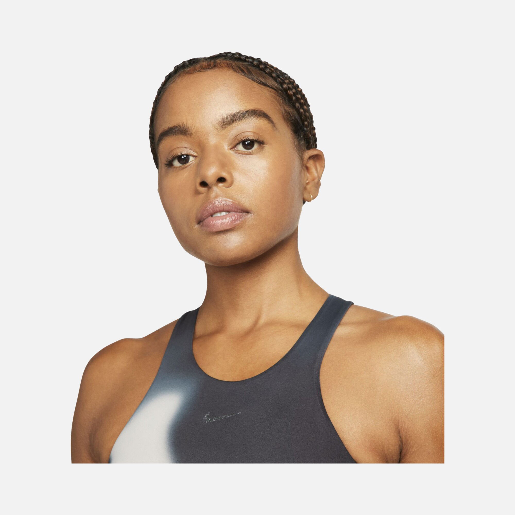 Nike Yoga Dri-Fit Swoosh Printed Medium Support Training Kadın Bra