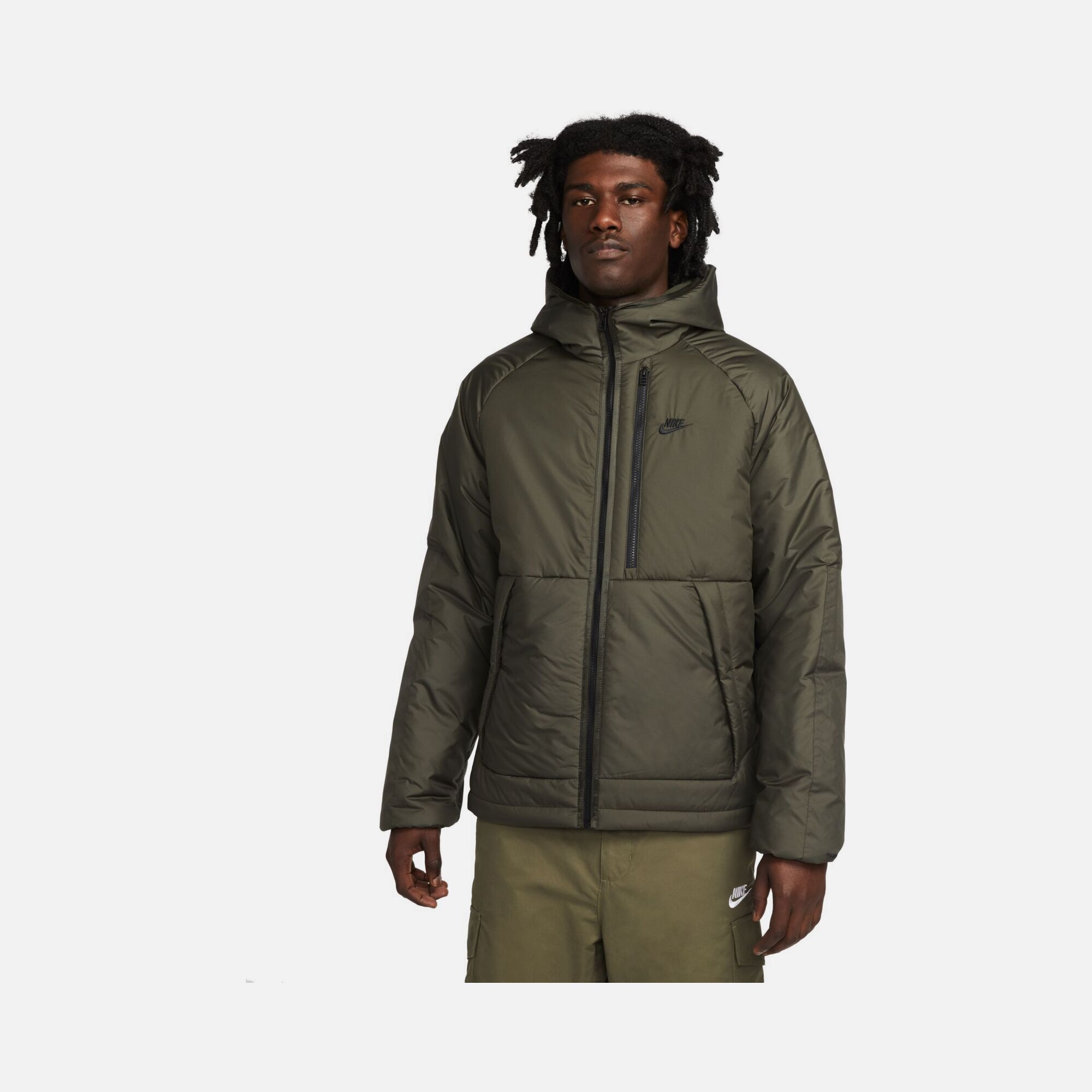Nike Sportswear Therma-Fit Legacy Full-Zip Hoodie Erkek Mont