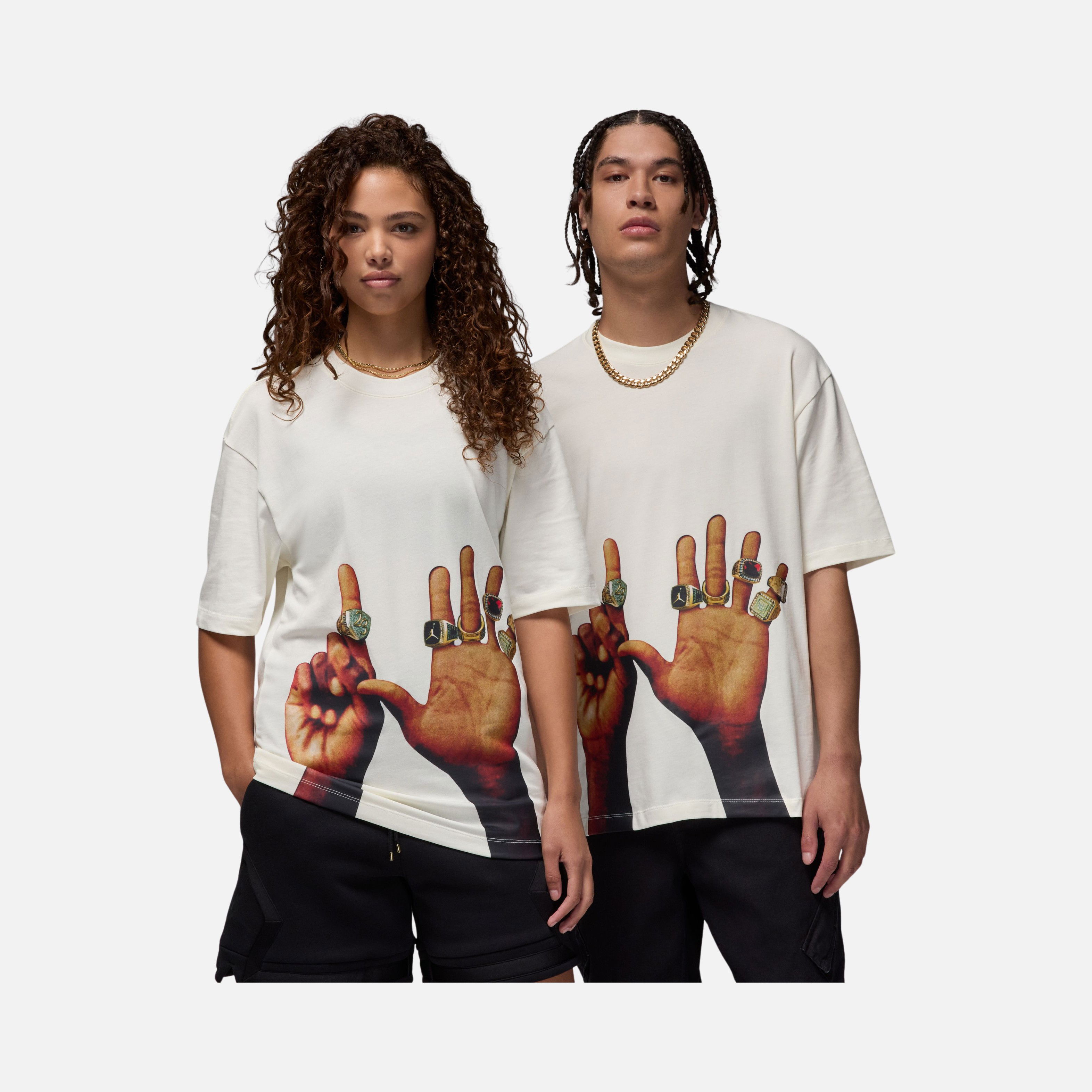Nike Michael Jordan Flight MVP Rings 85 Graphics Crew Short-Sleeve Erkek Tişört