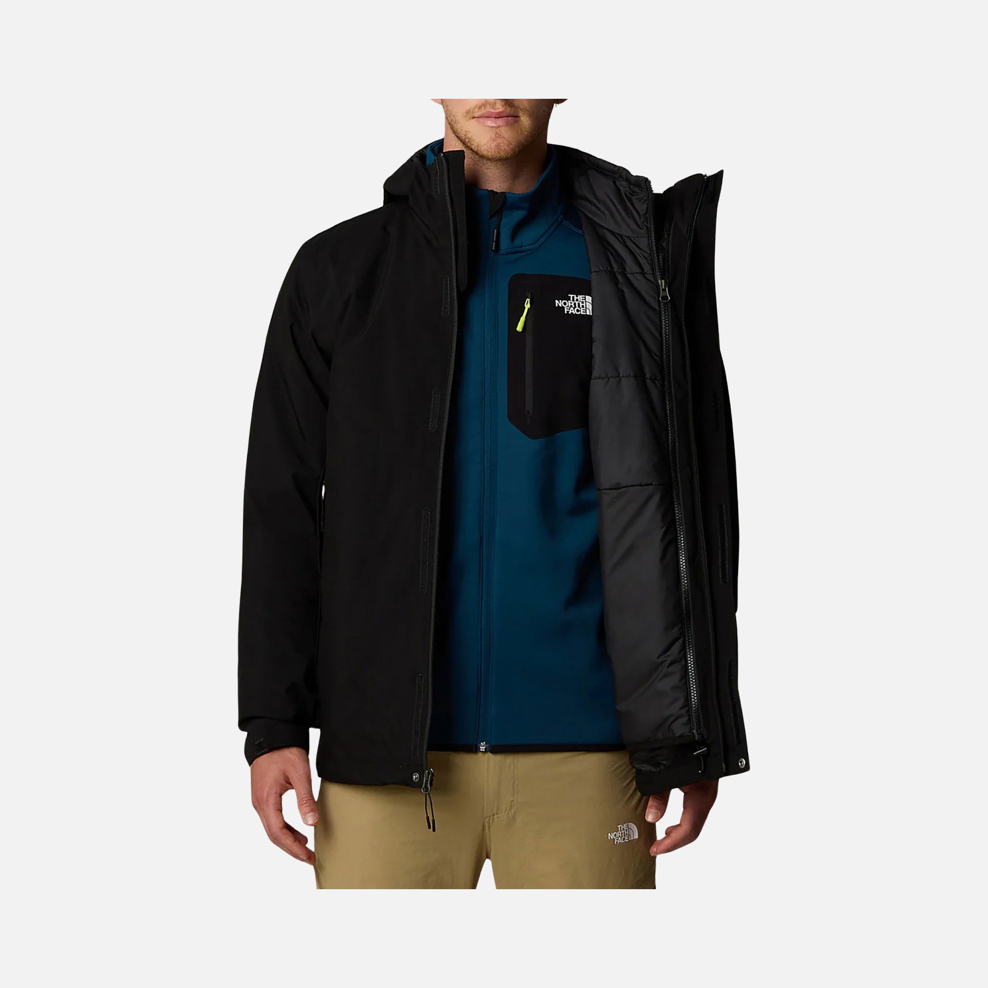 North Face Carto Triclimate DryVent™ PrimaLoft® 3-in-1 Full-Zip Hoodie Erkek Mont