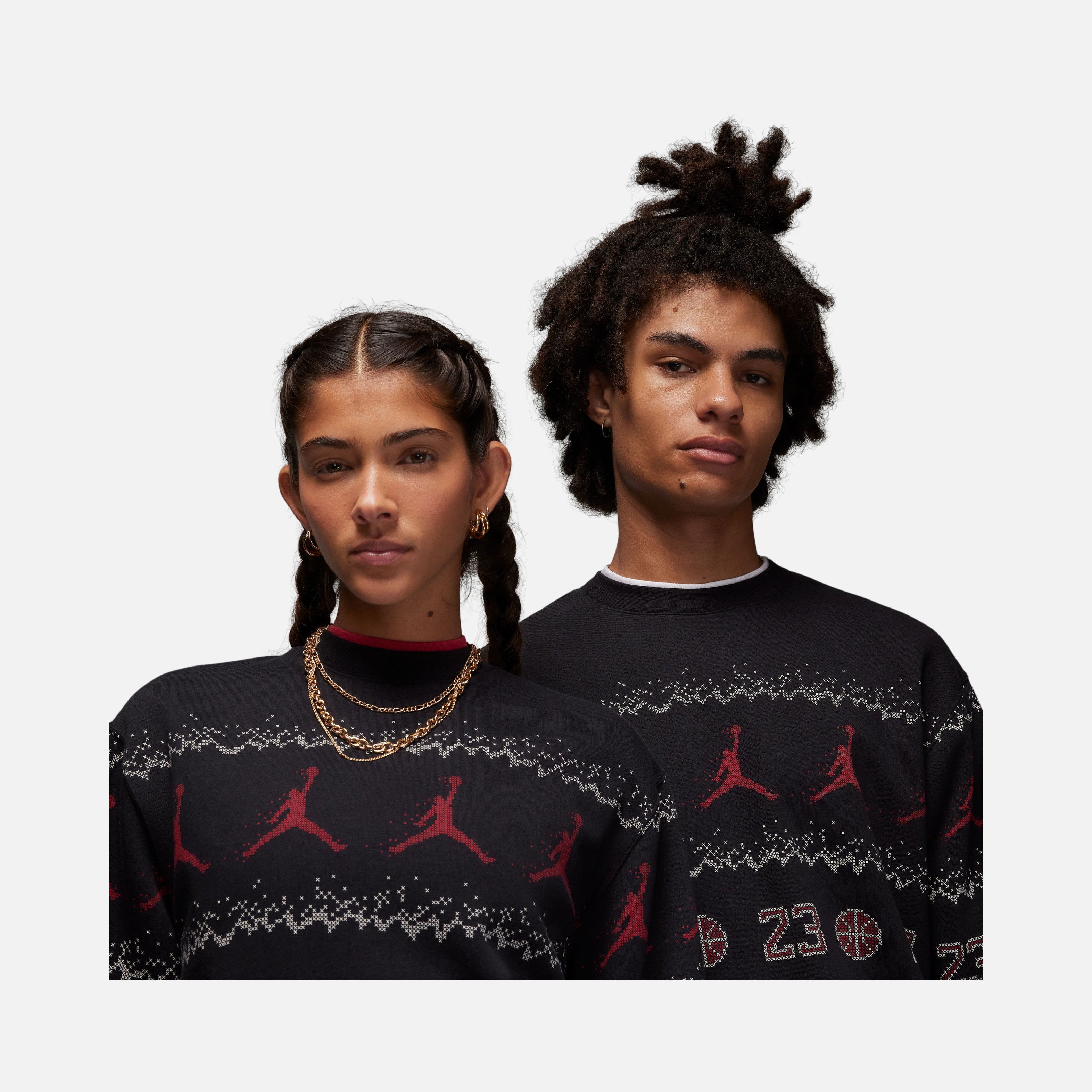 Nike Jordan Essentials MMBR Holiday Fleece Crew Erkek Sweatshirt