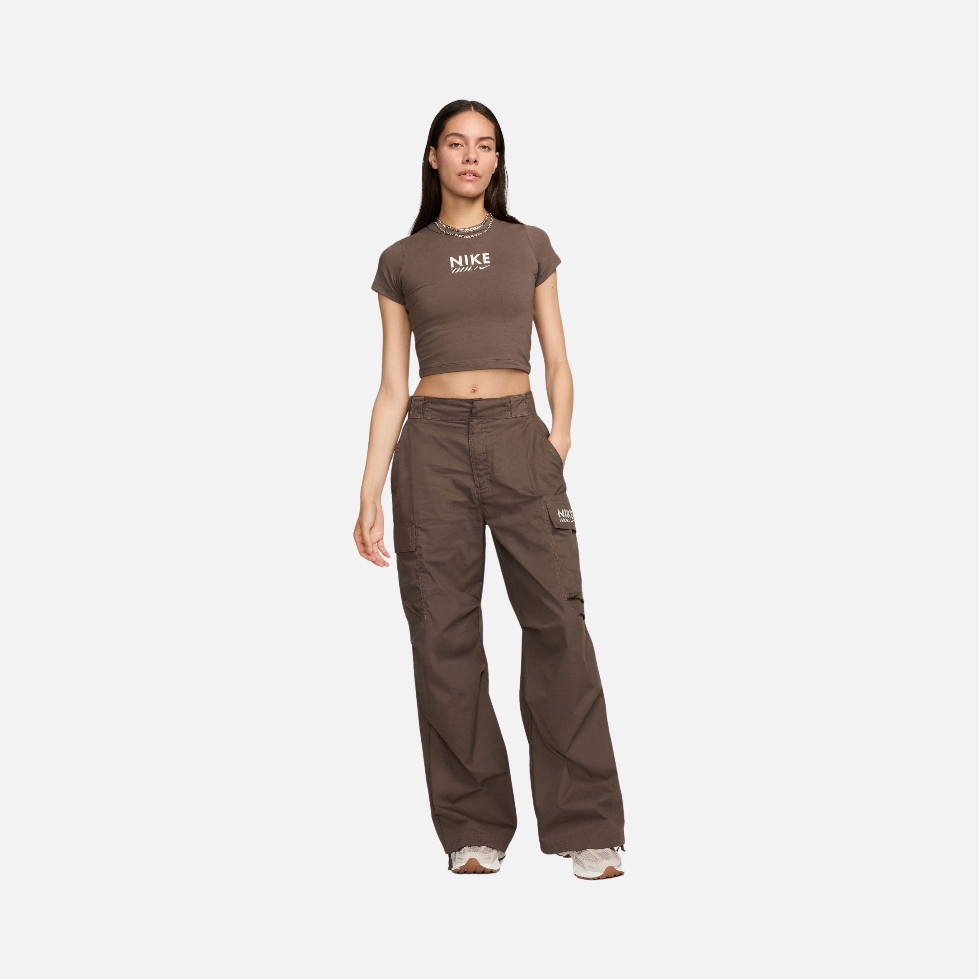 Nike Sportswear Gel Woven Fabric Comfortable Fit High Waist Cargo Kadın Pantolon