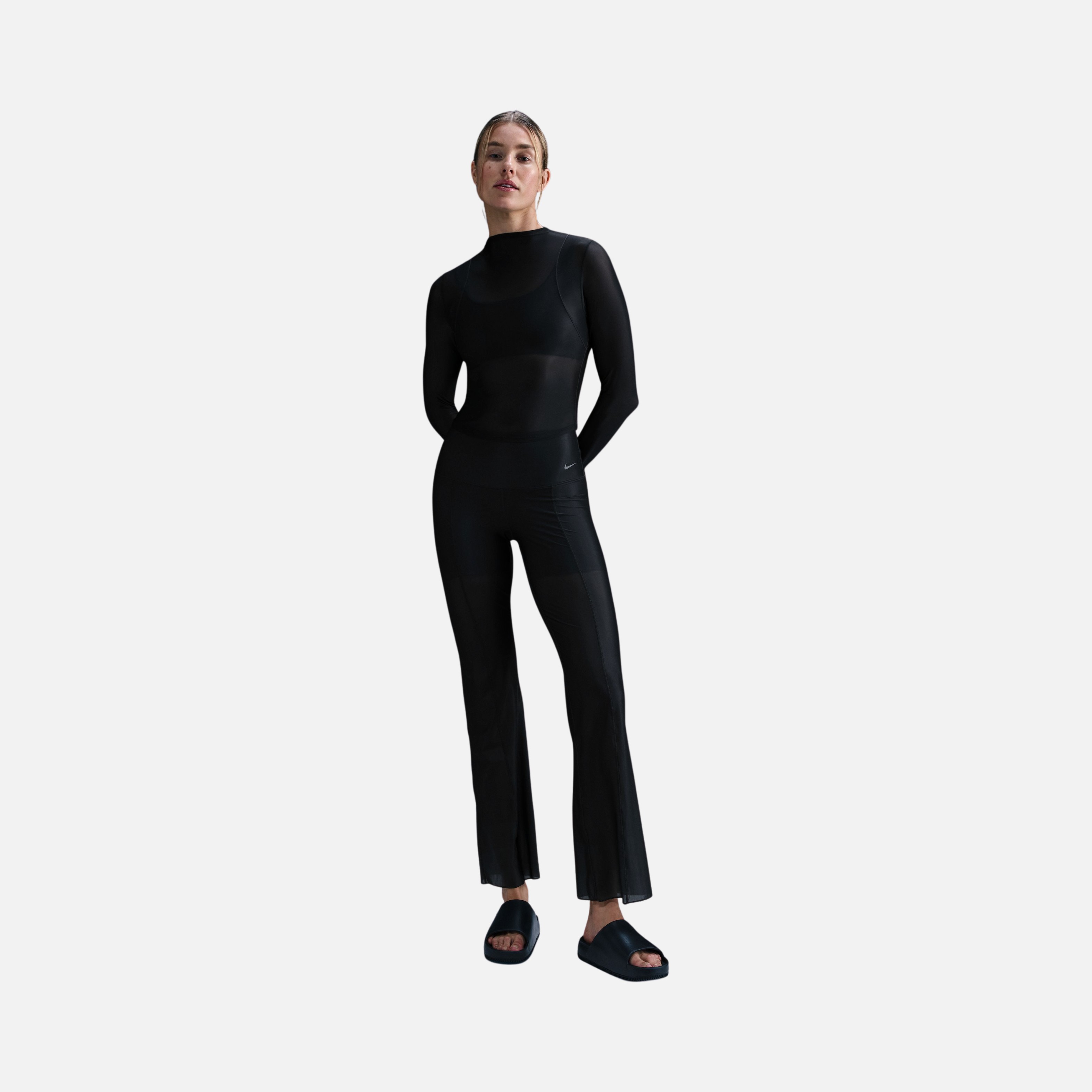 Nike Dri-Fit Zenvy High Waist Sheer Training Kadın Pantolon