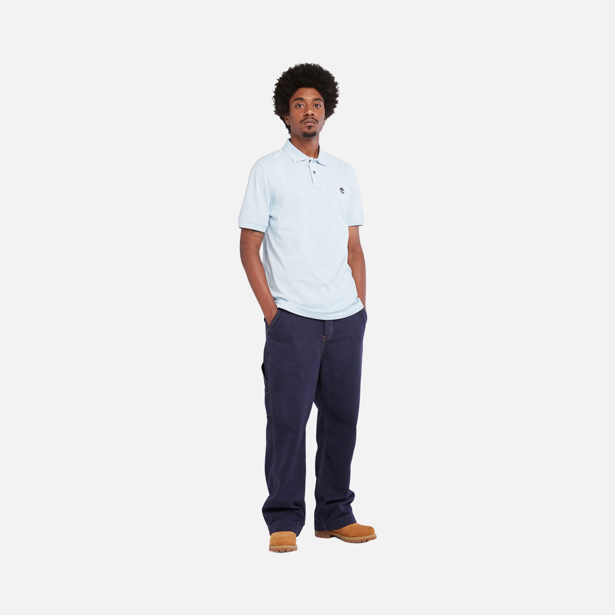 Timberland Sportswear Millers River Pique Short-Sleeve Polo Erkek Tişört