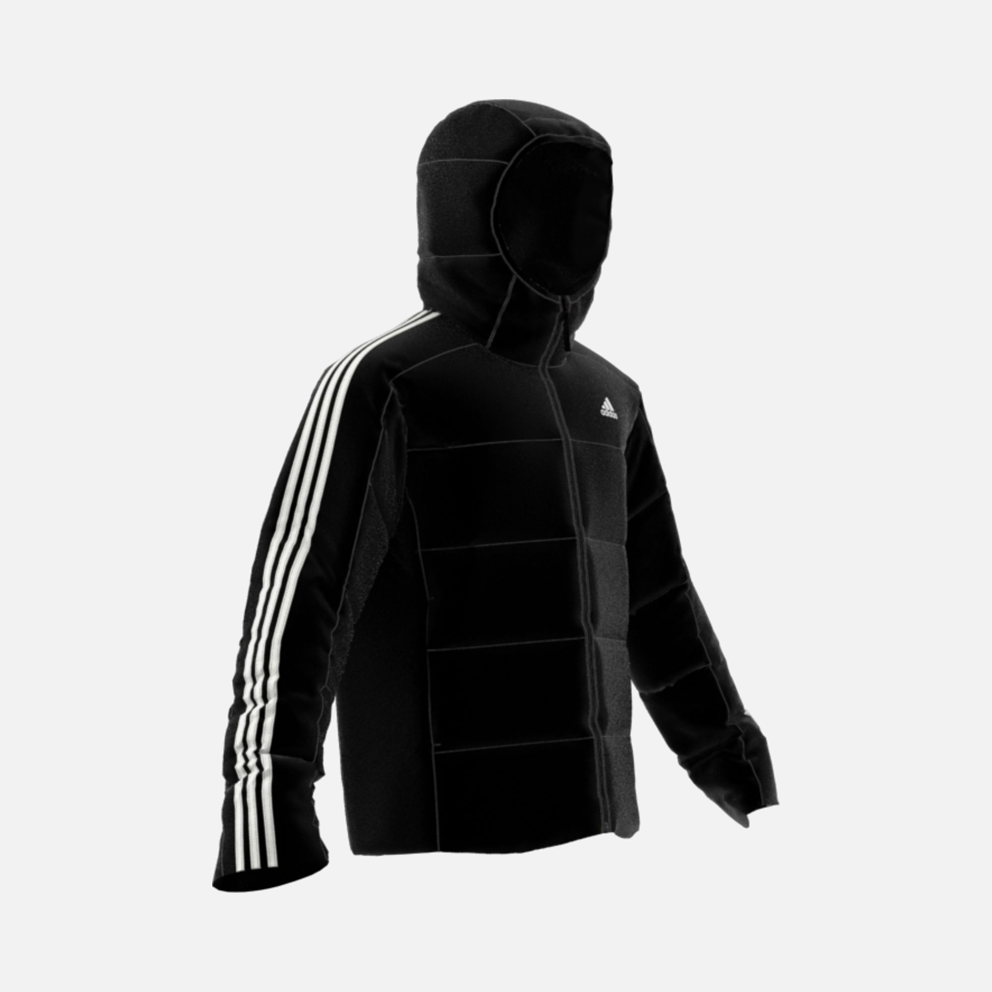adidas Essentials Midweight Down 3-Stripes Full-Zip Hoodie Erkek Ceket