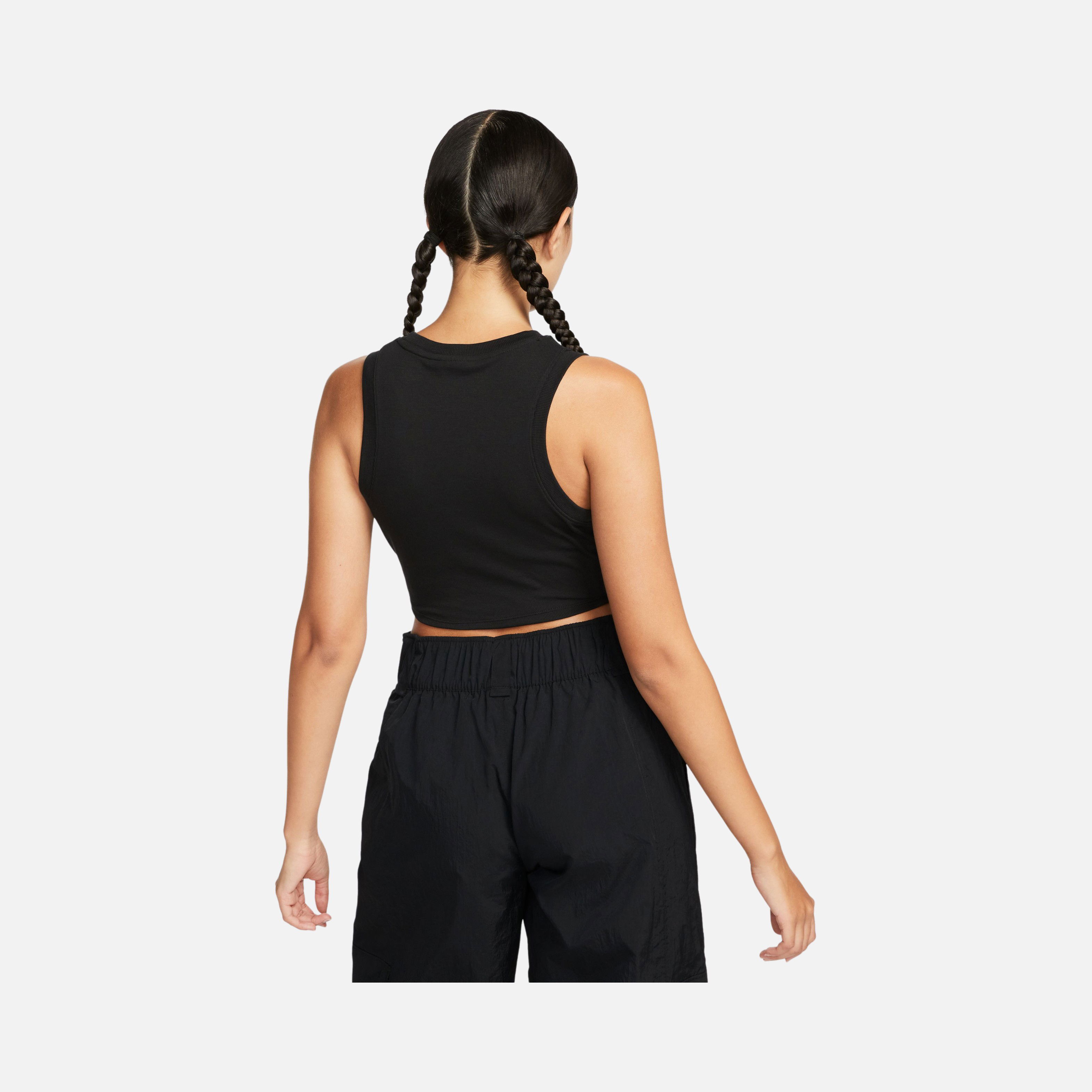 Nike Sportswear Chill Knit Tight Cropped Mini-Rib Kadın Atlet