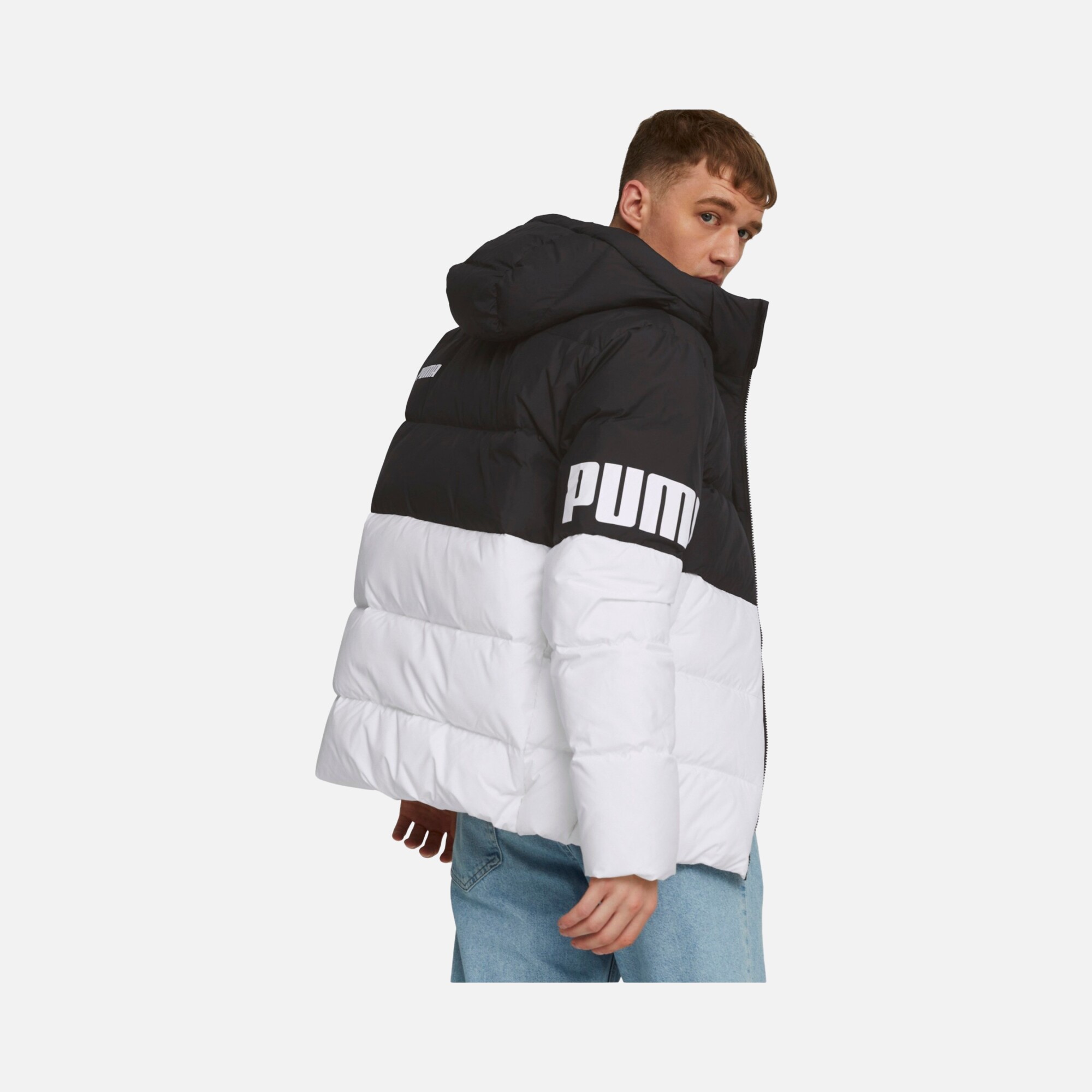 Puma Sportswear Power Down Puffer Full-Zip Hoodie Erkek Mont
