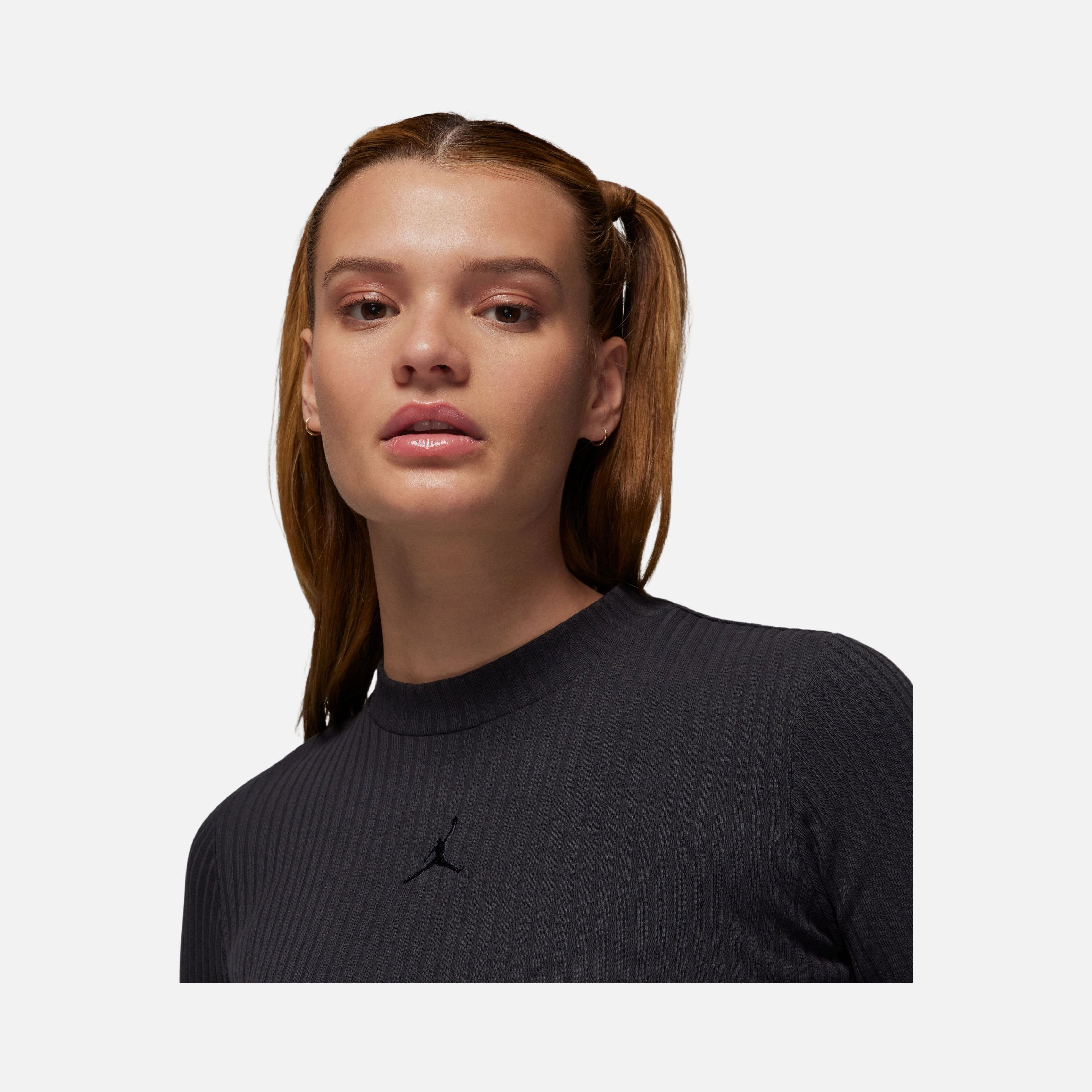 Nike Jordan Knit Sld Top 2 Long-Sleeve Kadın Tişört