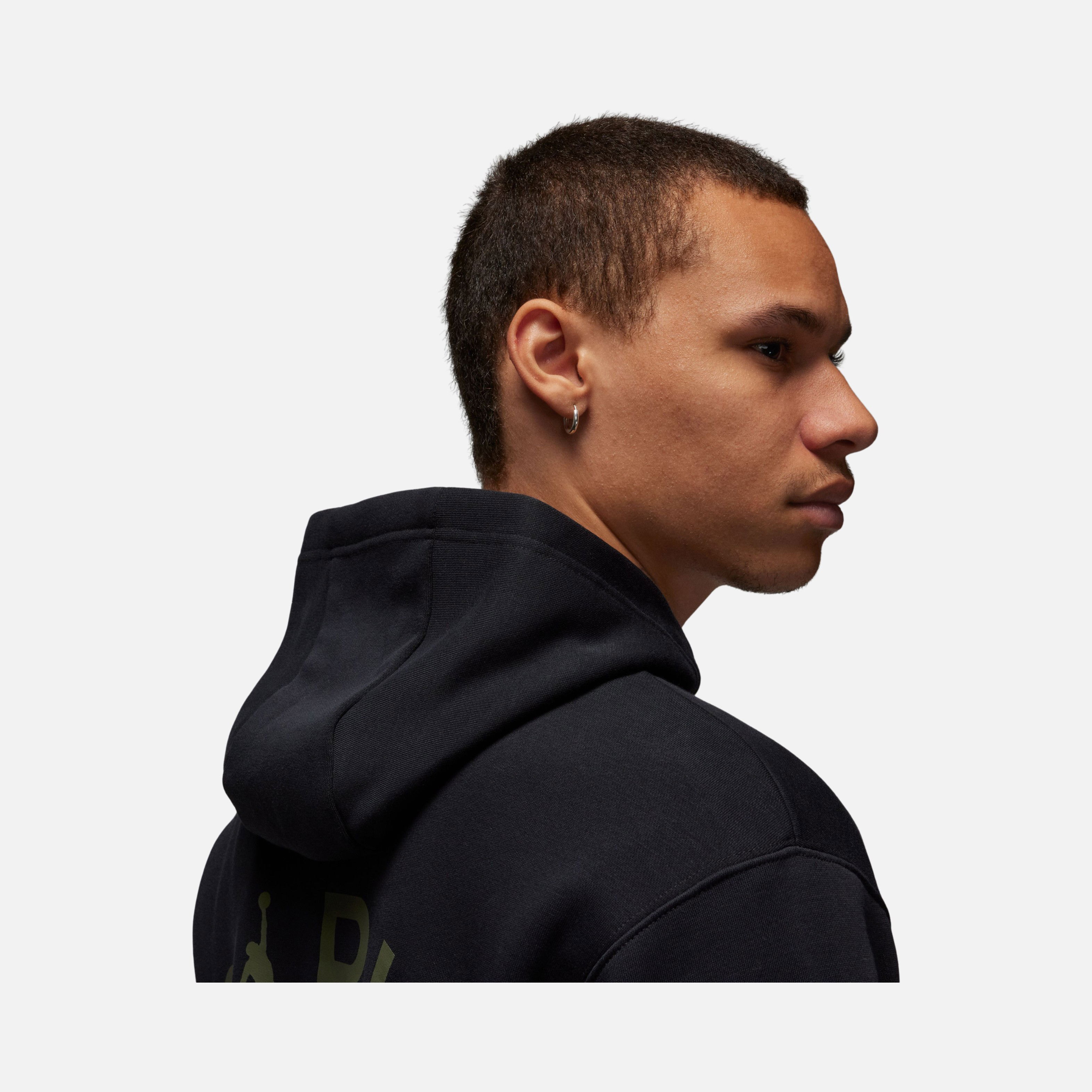 Nike Paris Saint-Germain Wordmark Heritage Fleece Pullover Hoodie Erkek Sweatshirt