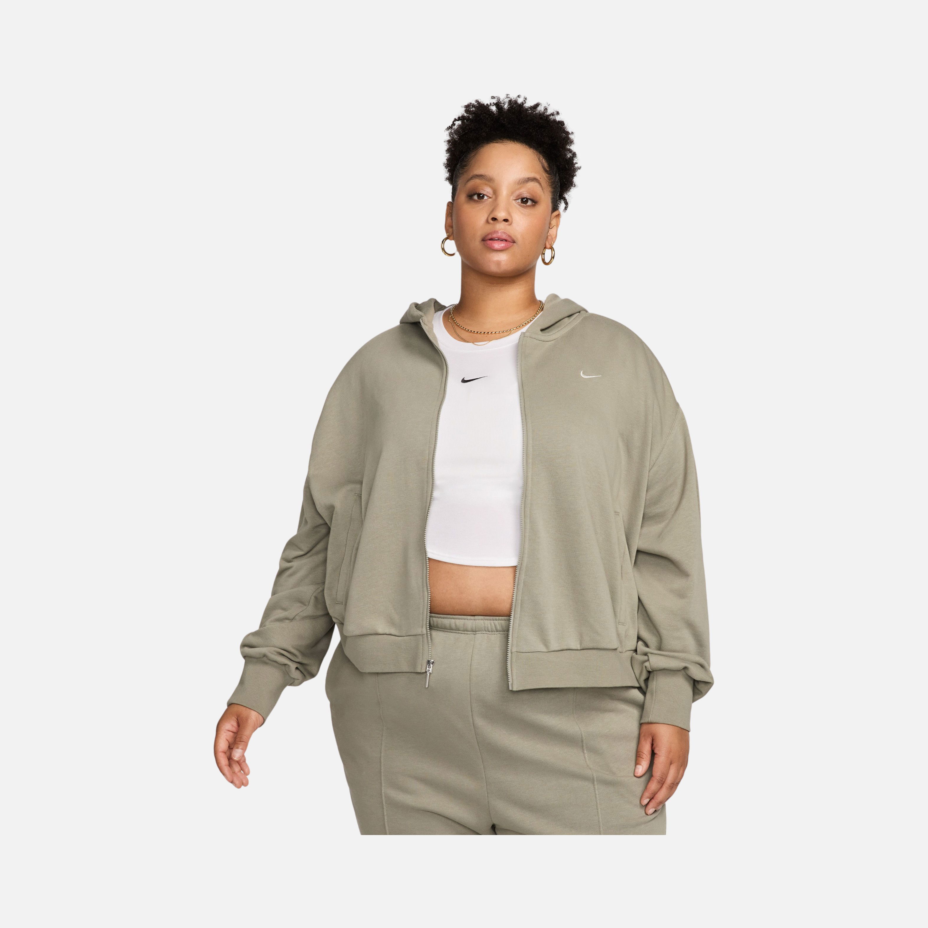 Nike Sportswear Chill Terry Loose French Terry Full-Zip Hoodie (Plus Size) Kadın Sweatshirt