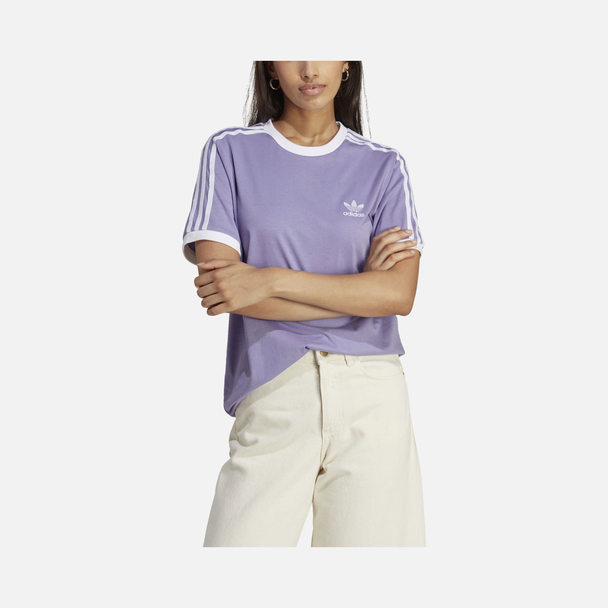 adidas Sportswear 3-Stripes Short-Sleeve Kadın Tişört