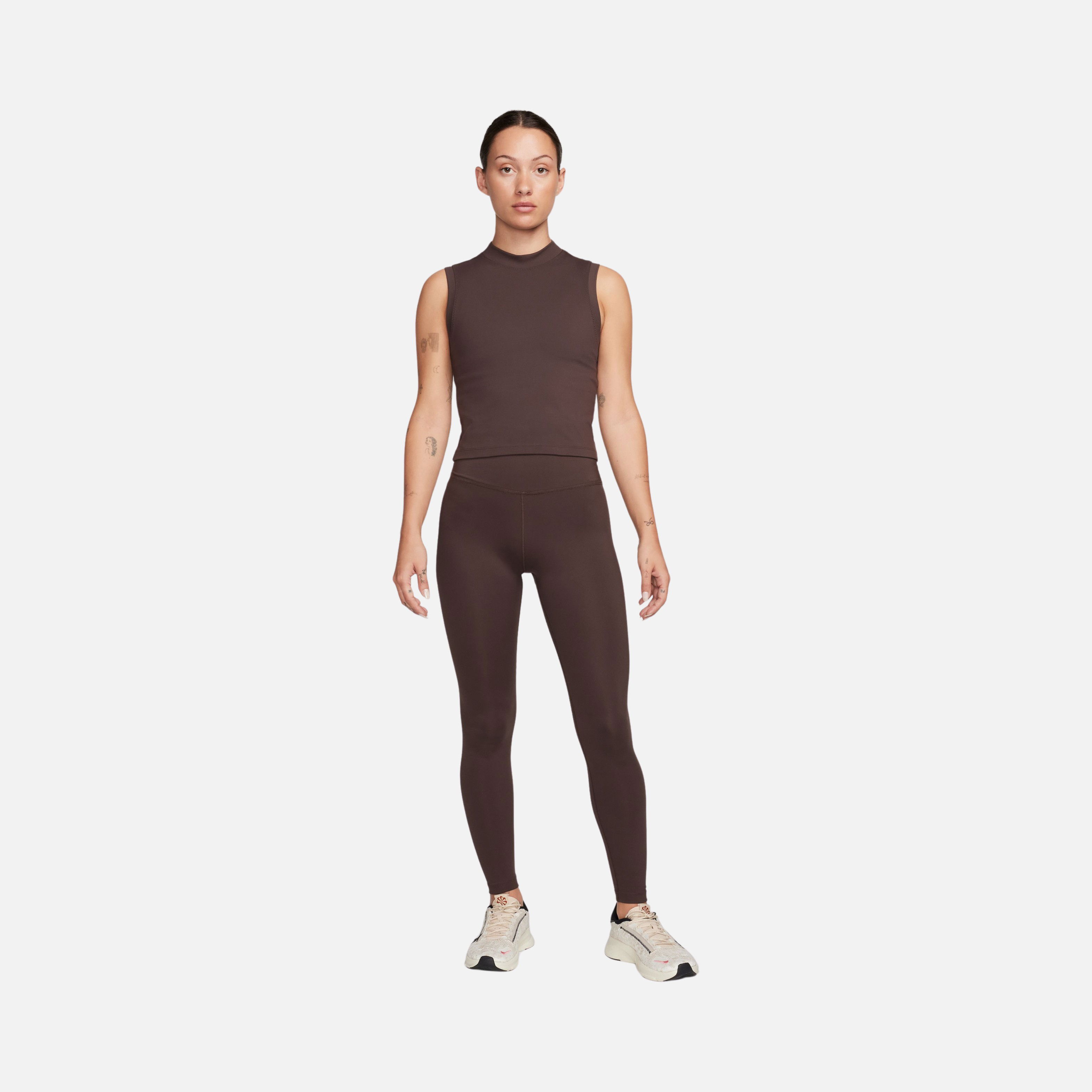 Nike One Dri-Fit Fitted Mock-Neck Cropped Training Kadın Atlet