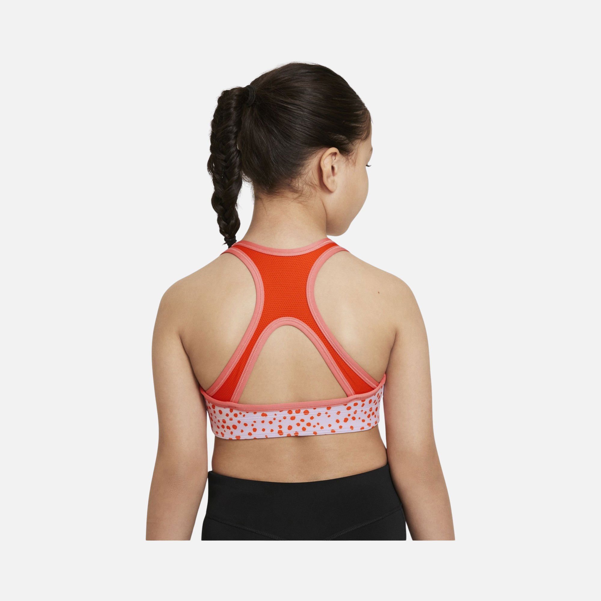 Nike Dri-Fit Swoosh Animal Printed Reversible Light Support (Girls') Çocuk Bra