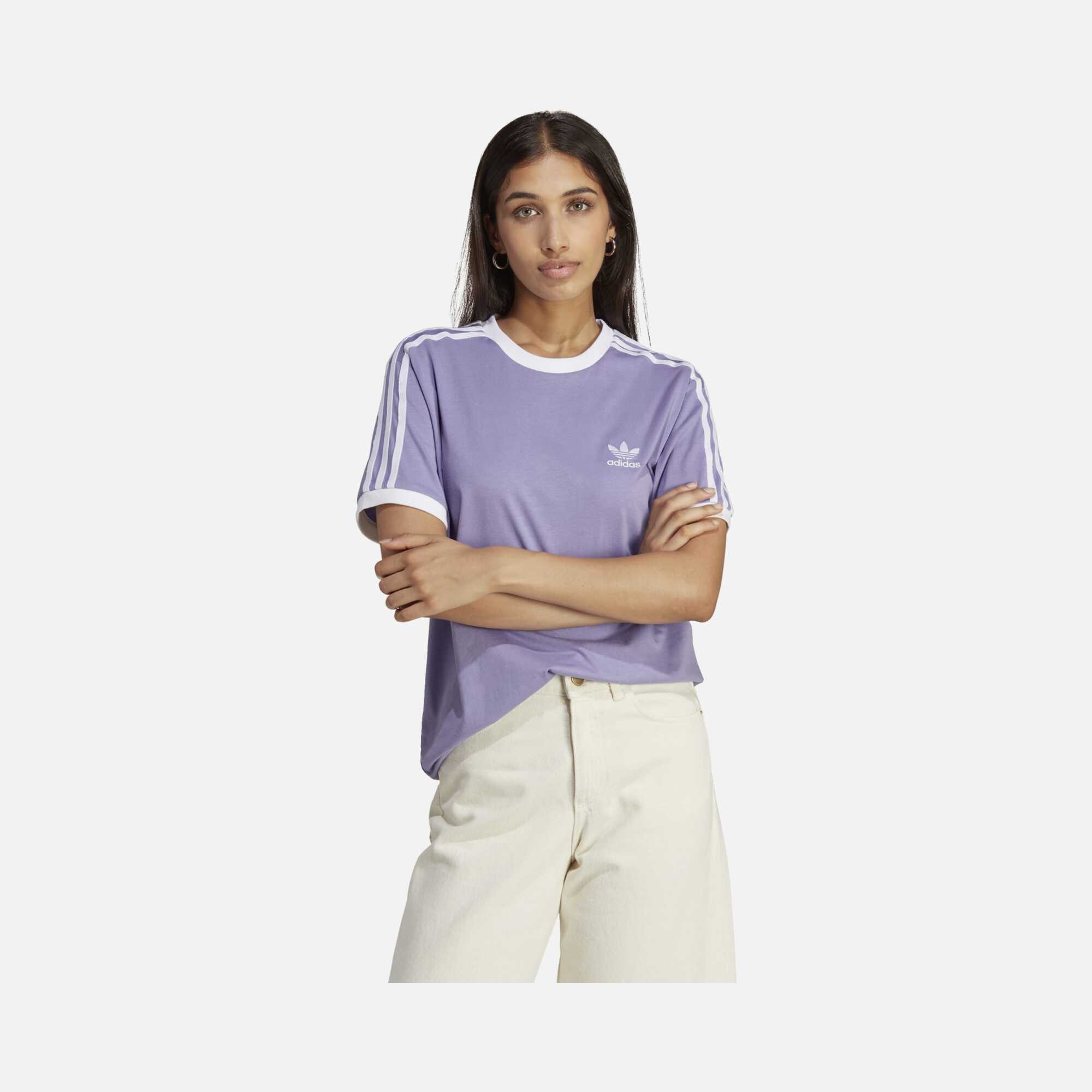 adidas Sportswear 3-Stripes Short-Sleeve Kadın Tişört