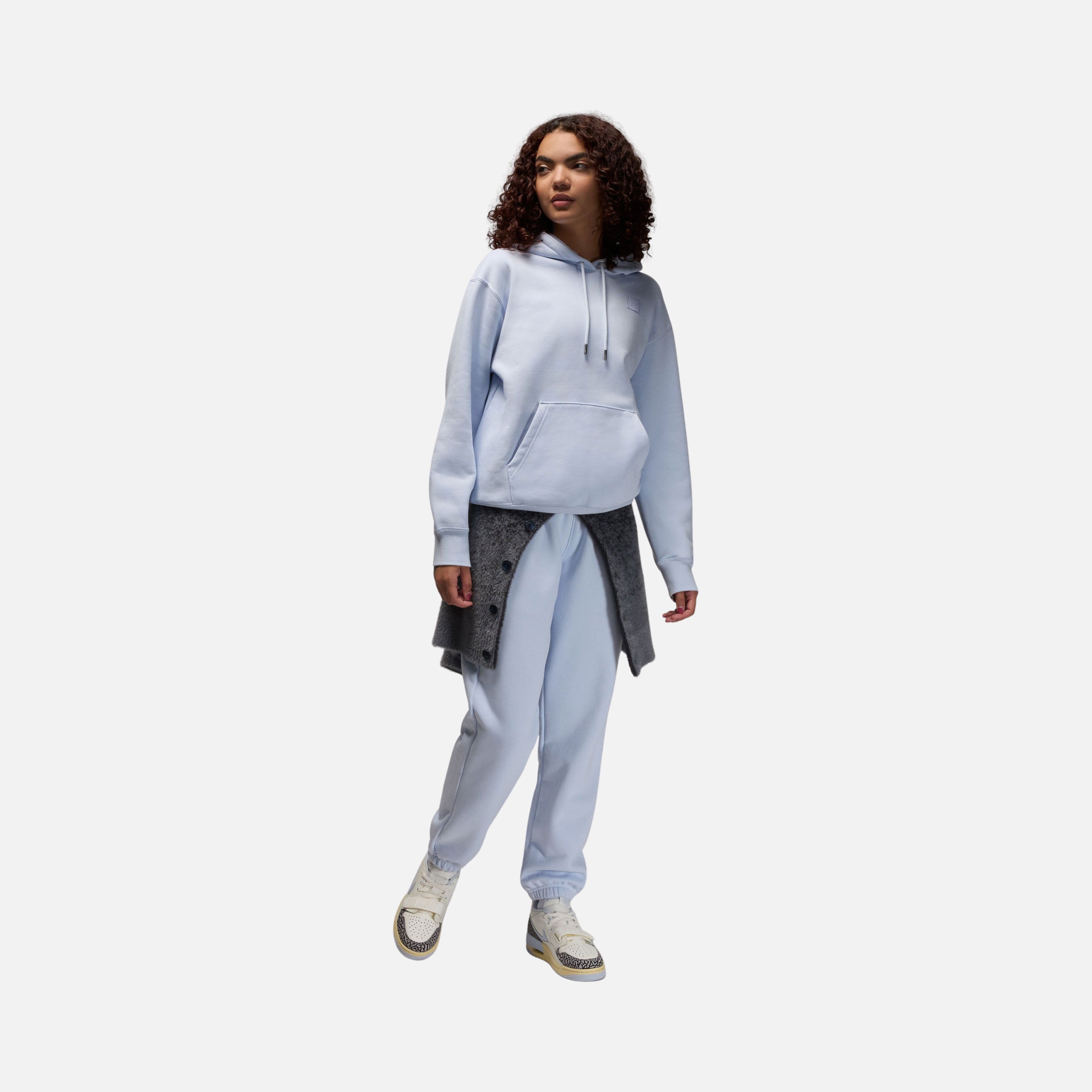 Nike Jordan Flight Fleece Satin Lined Pullover Hoodie Kadın Sweatshirt