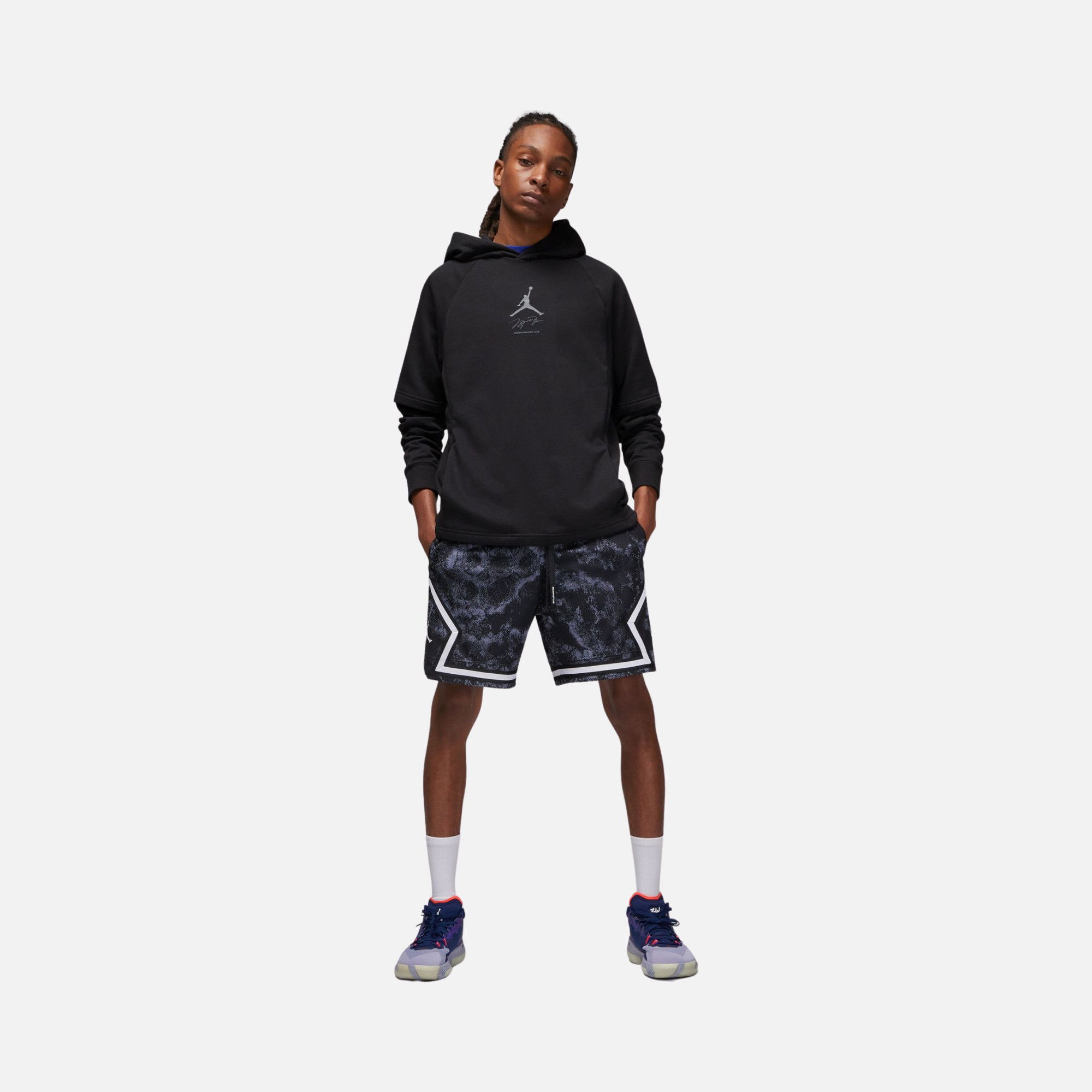 Nike Jordan Dri-Fit Breakfast Club Graphic Fleece Hoodie Erkek Sweatshirt
