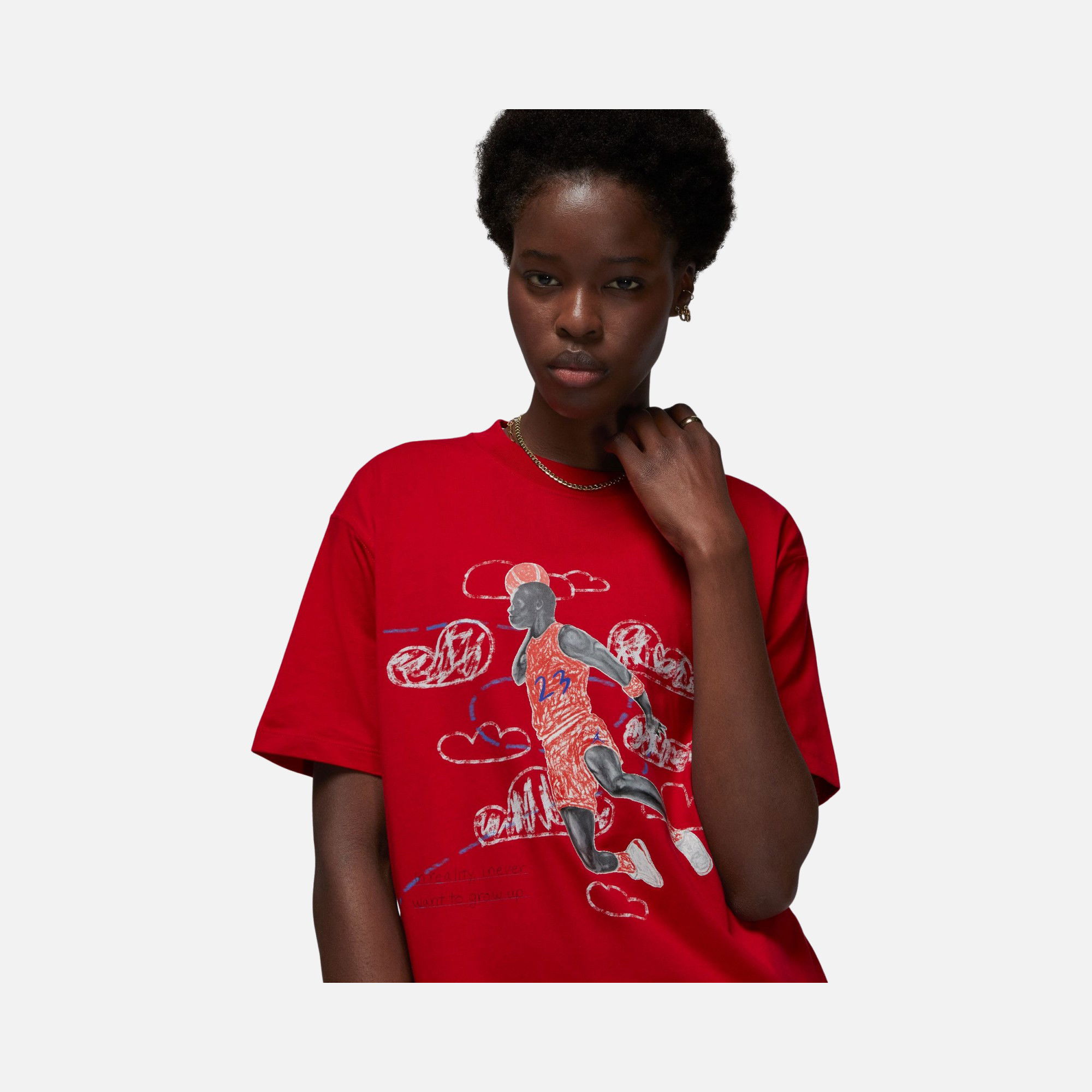 Nike Jordan Artist Series by Parker Duncan Short-Sleeve Kadın Tişört