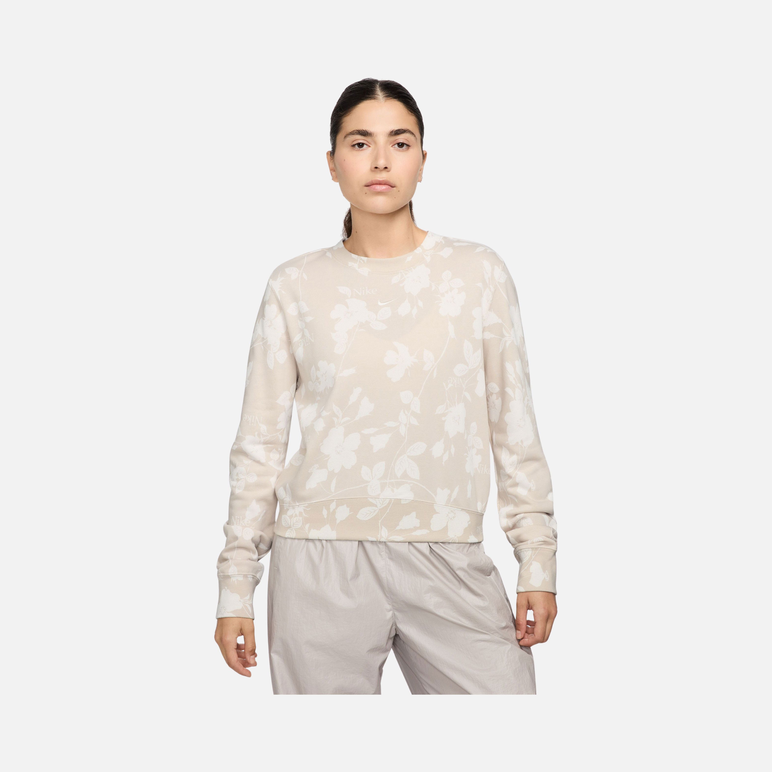 Nike Nsw Chill Ft Aop Crew Kadın Sweatshirt