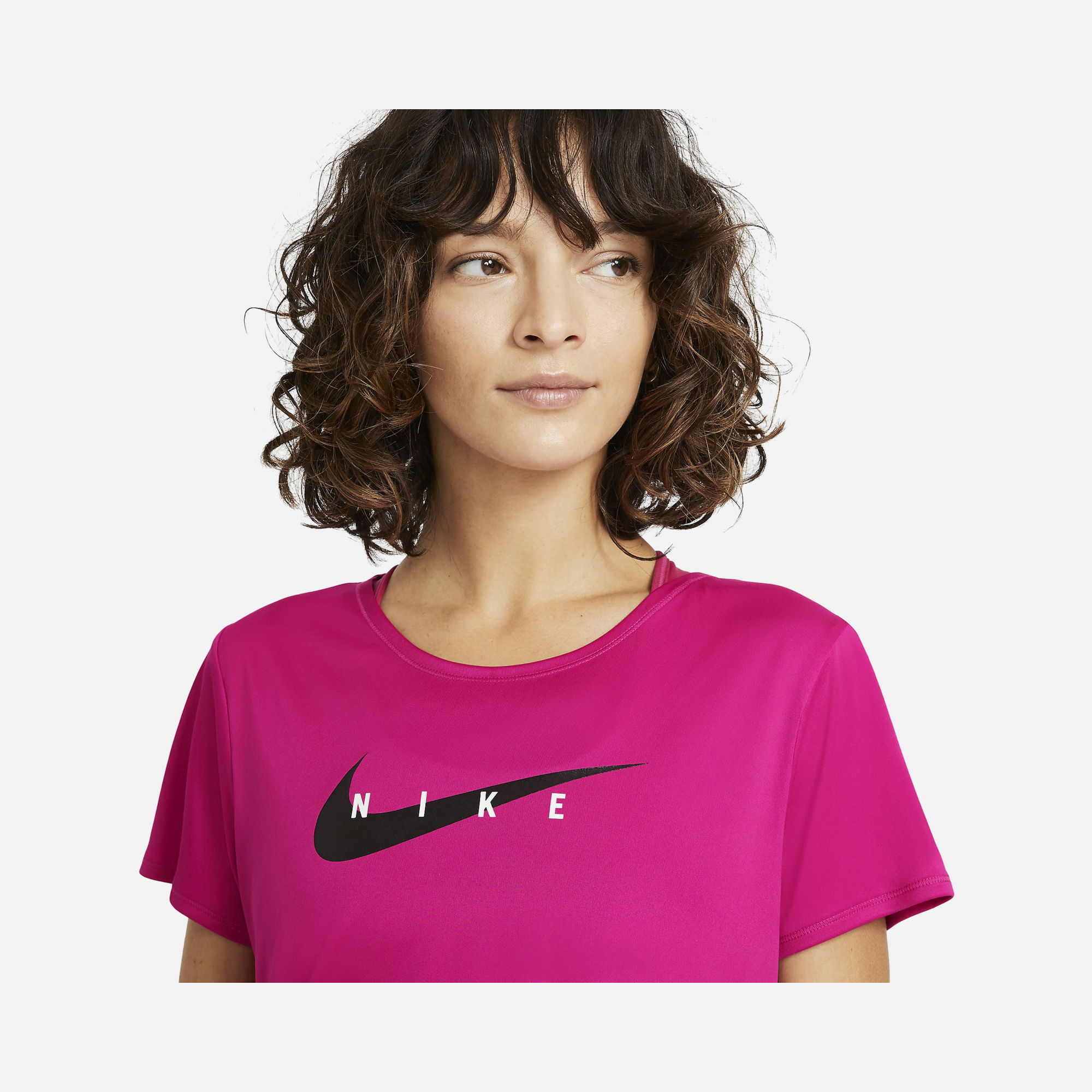 Nike Swoosh Run Short-Sleeve Running Top Kadın Tişört