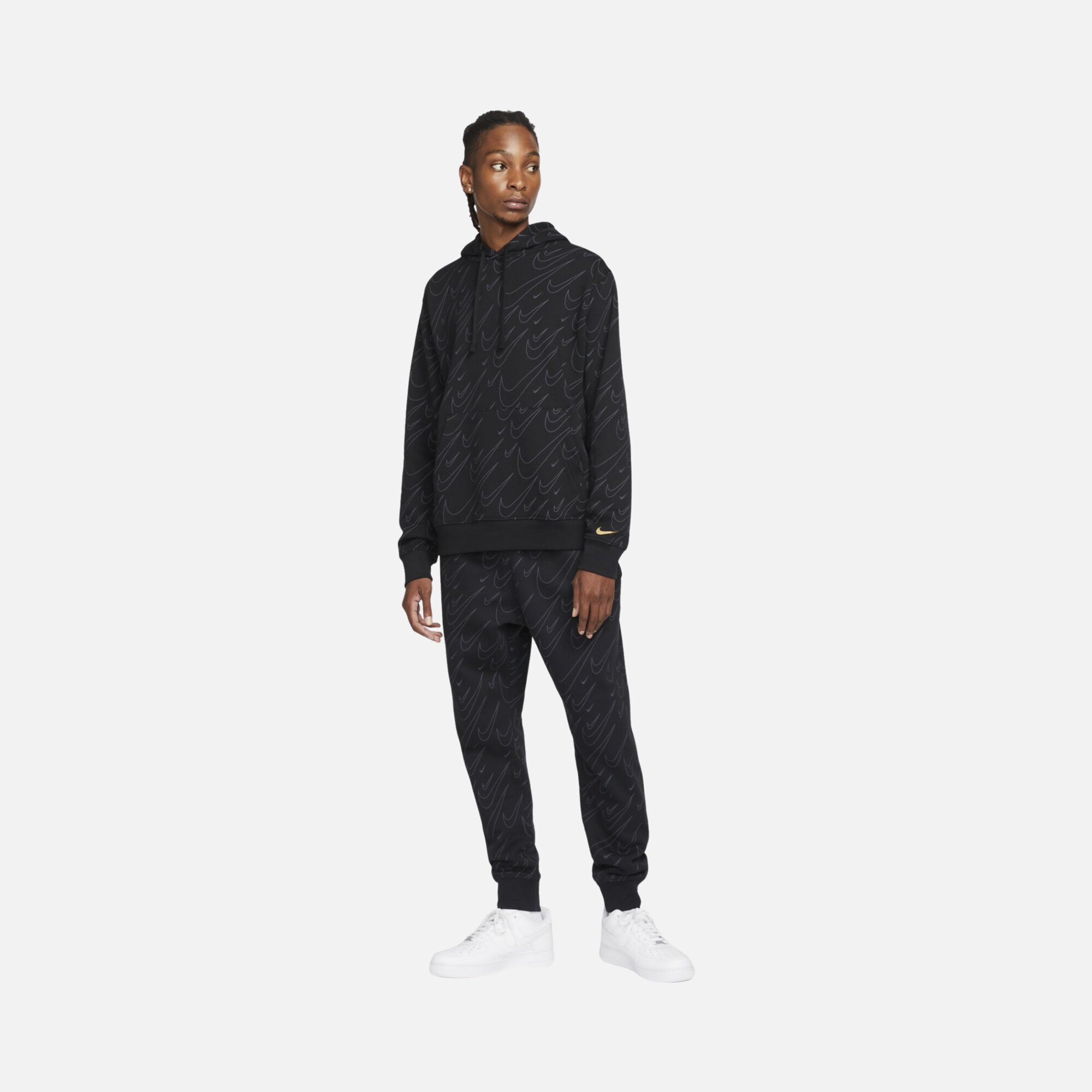 Nike Sportswear Swoosh Printed Fleece Erkek Eşofman Altı