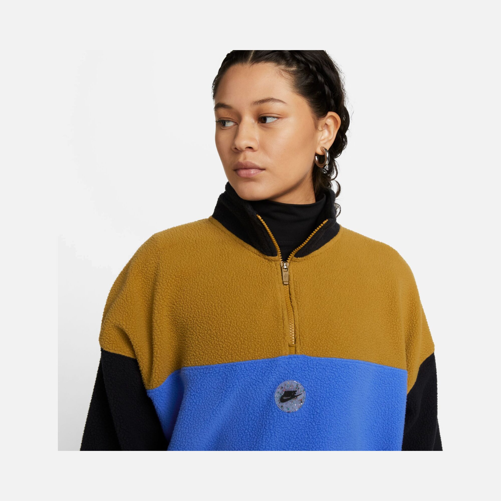 Nike Sportswear Qz Sport-Utility Fleece Turtleneck 1/2-Zip Kadın Sweatshirt