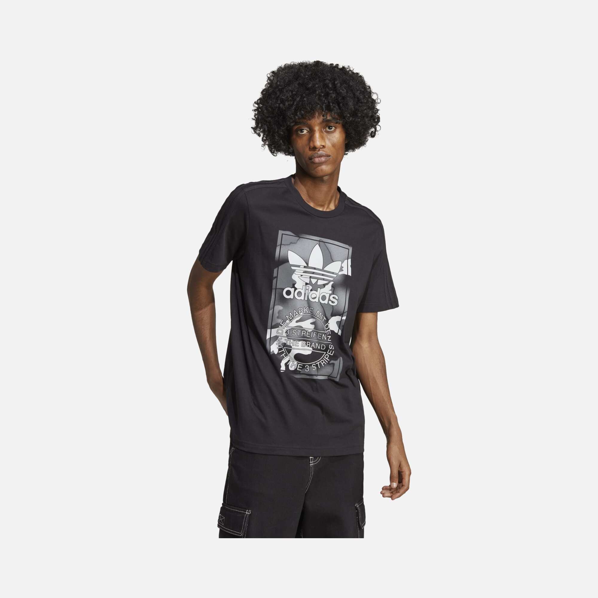 adidas Sportswear Graphic Camouflage Tongue Short-Sleeve Erkek Tişört
