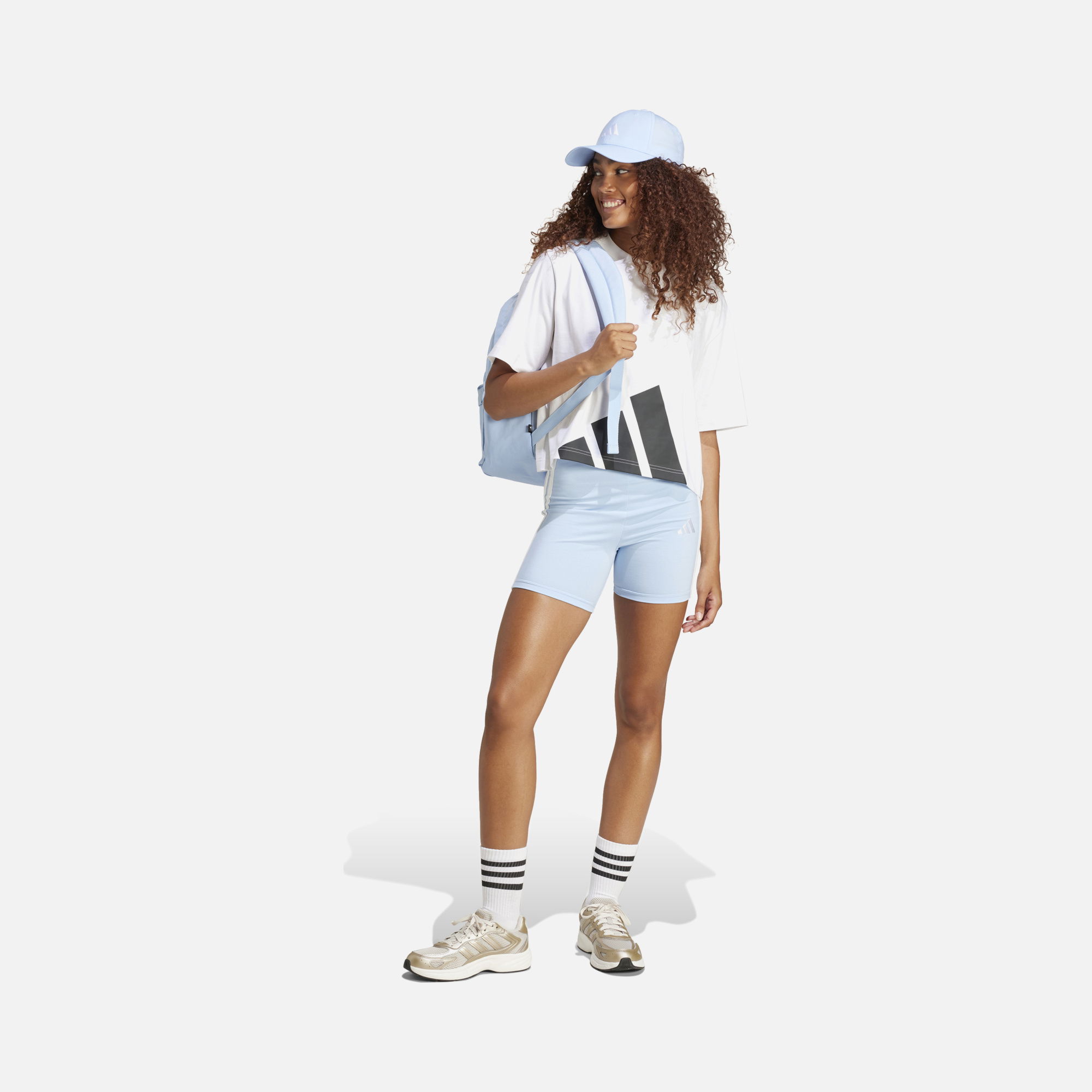 adidas Sportswear Essentials Big Logo Boyfriend Crew Nect Short-Sleeve Kadın Tişört
