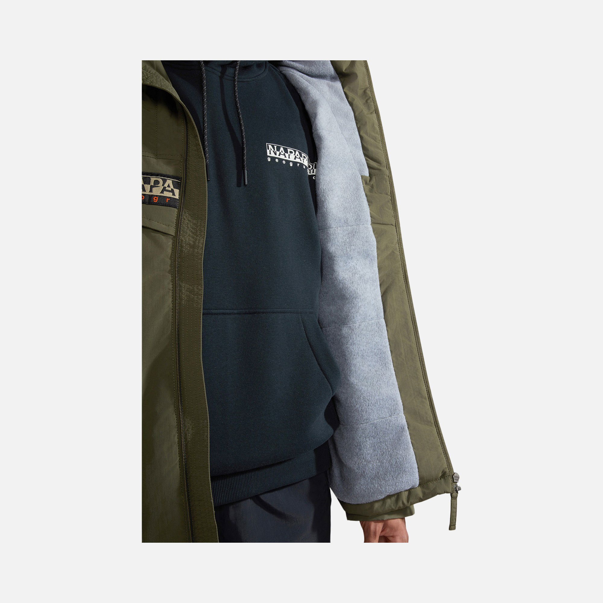 Napapijri Sportswear Rainforest Open Winter Full-Zip Hoodie Erkek Ceket