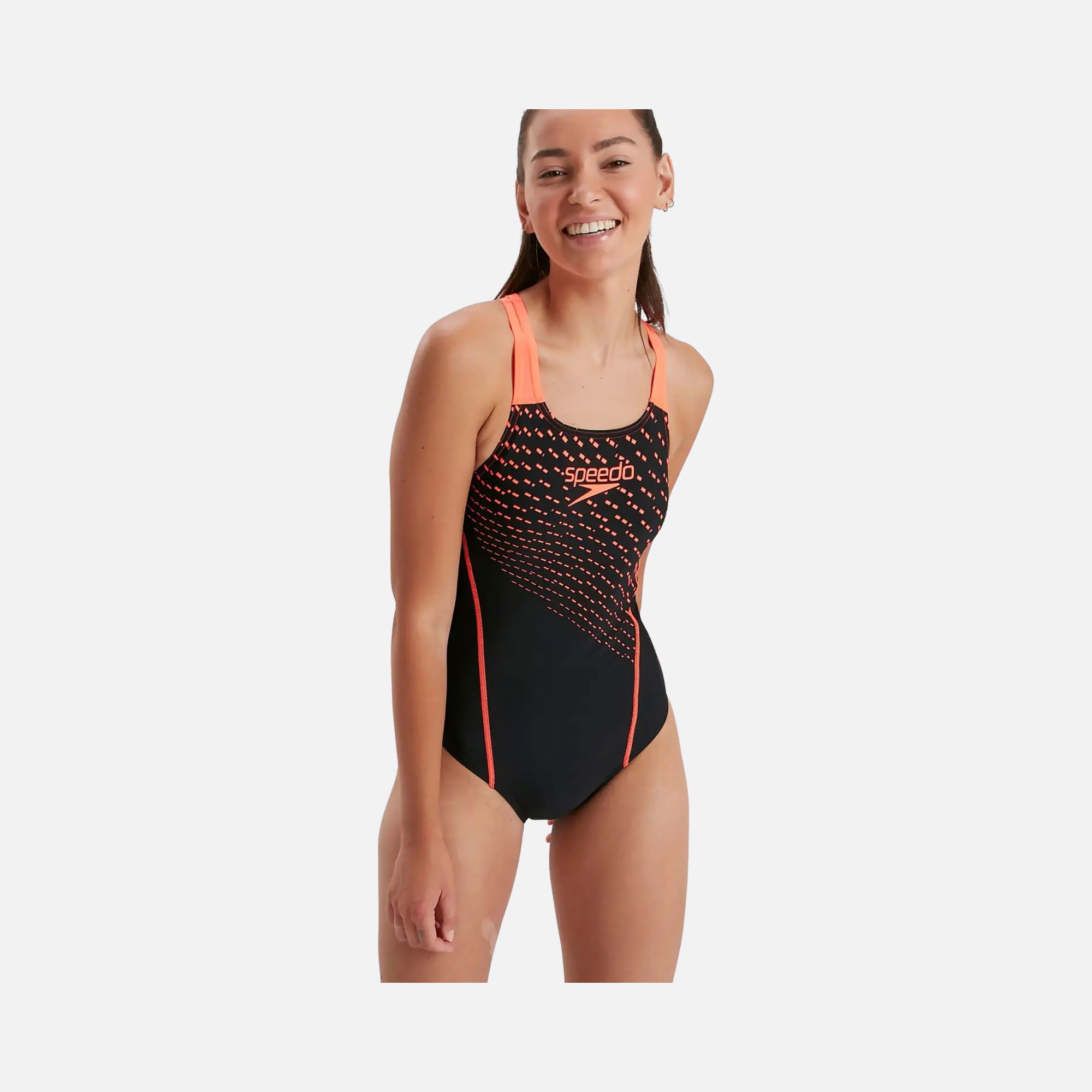 Speedo Medley Logo Kadın Yüzücü Mayo