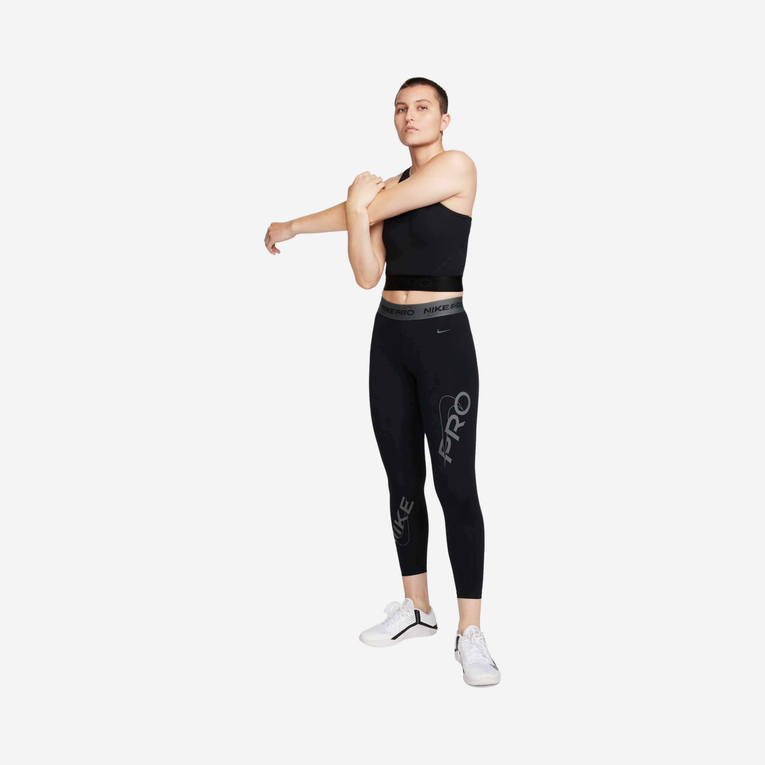 Nike Pro Dri-Fit Cropped Racerback Straps Training Kadın Atlet