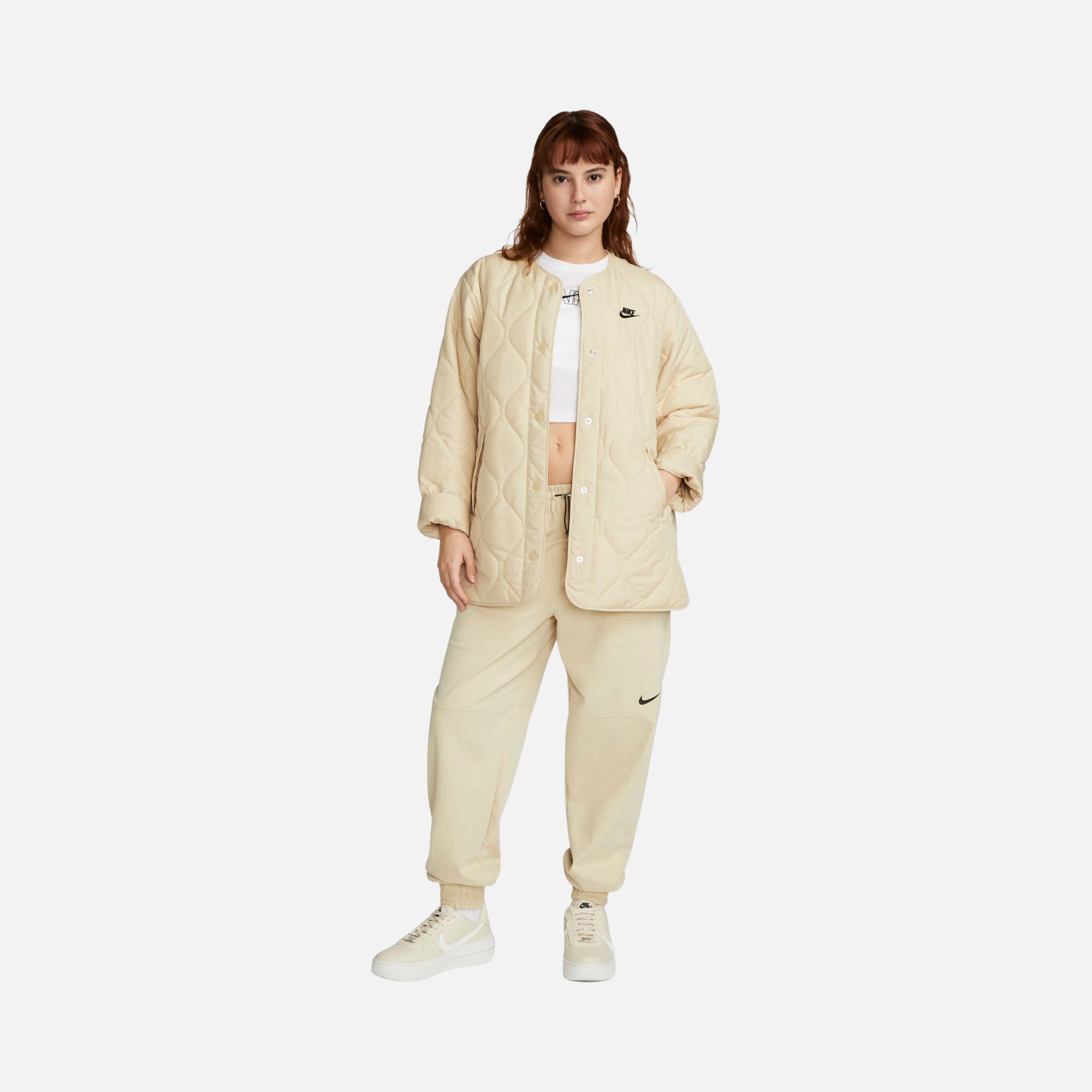 Nike Sportswear Sports Utility Quilted Full Snap Fastener Kadın Ceket