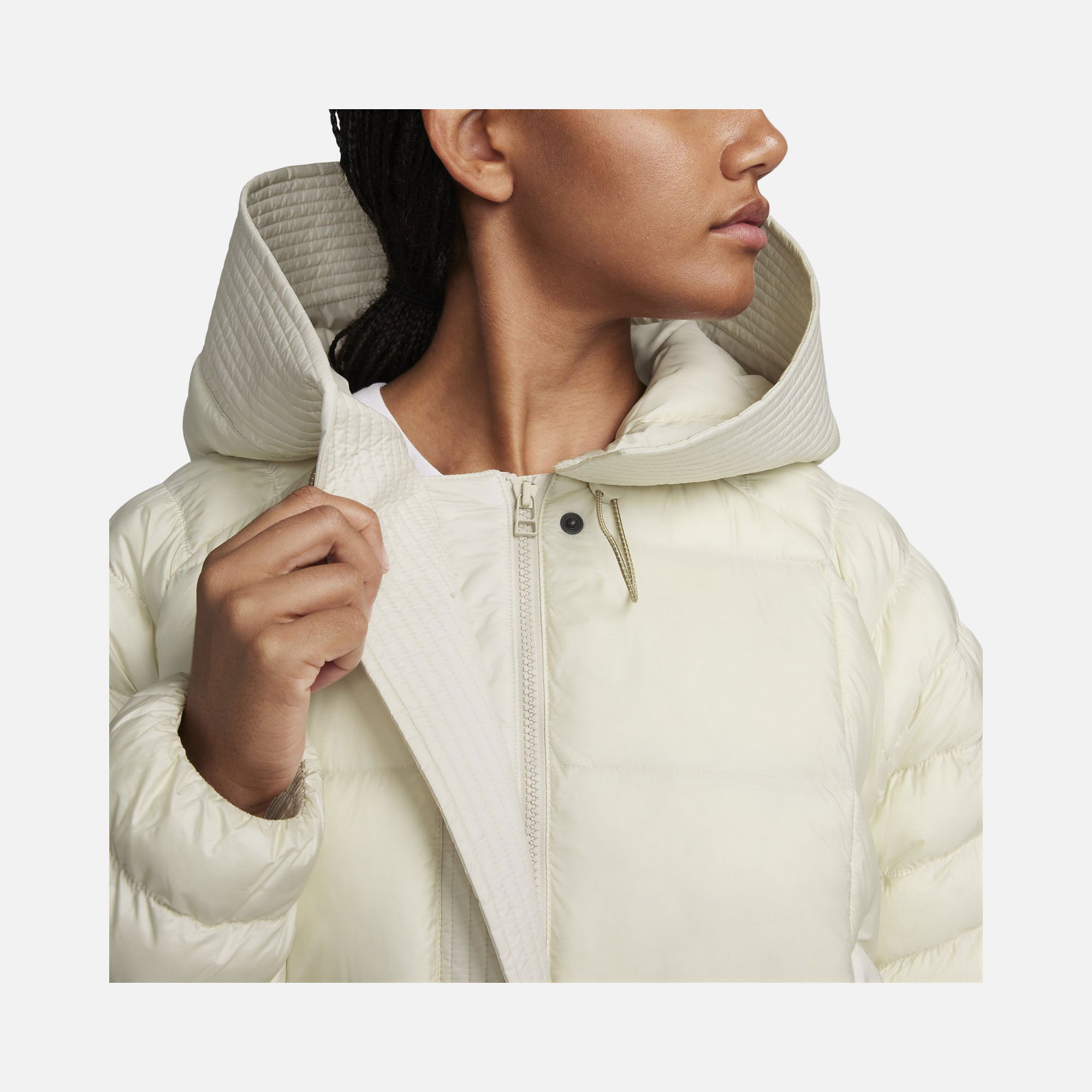 Nike Sportswear Therma-Fit PrimaLoft® Thermoplume® Oversized Swoosh Puffer Full-Zip Hoodie Kadın Mont