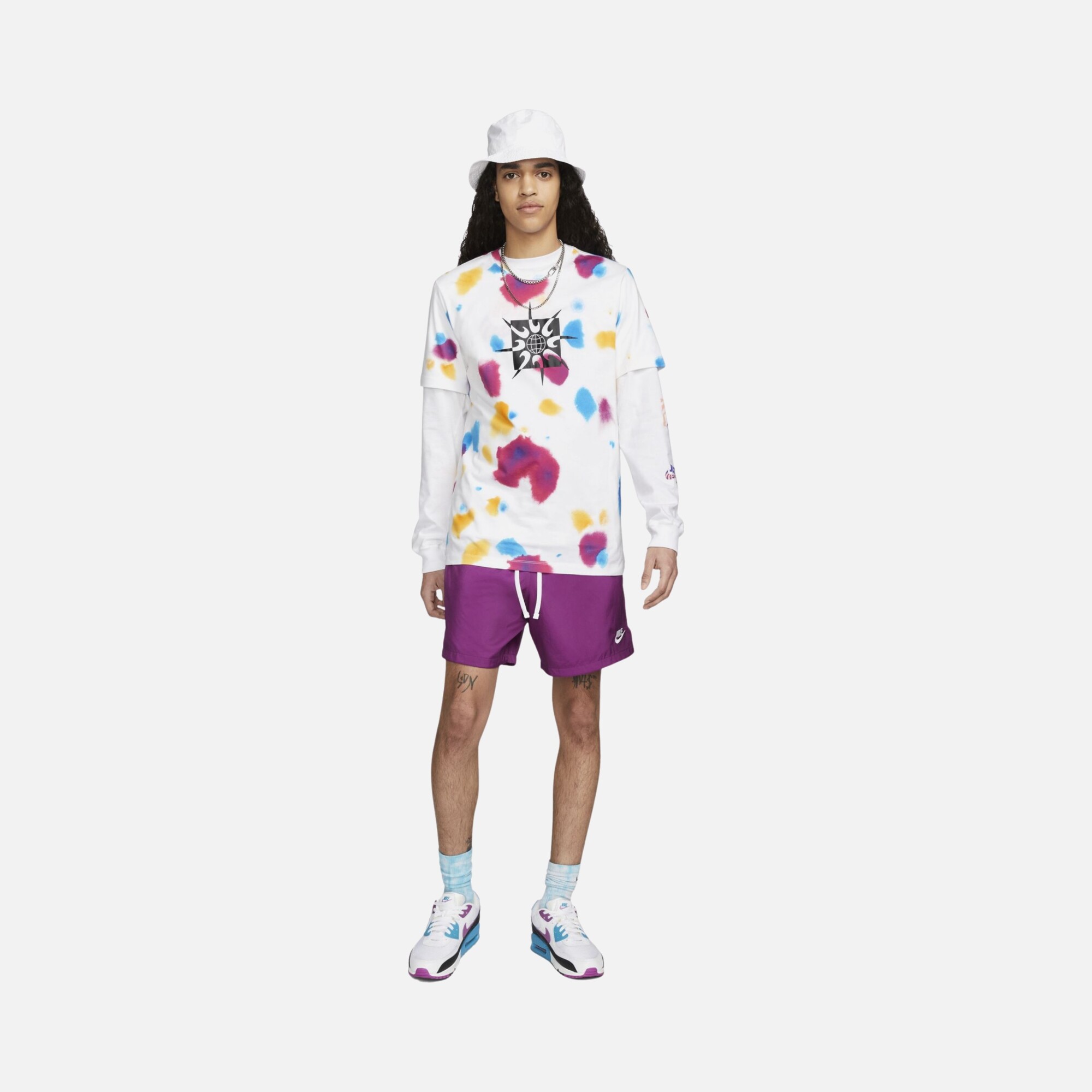 Nike Sportswear Festival Batik Graphic Short-Sleeve Erkek Tişört