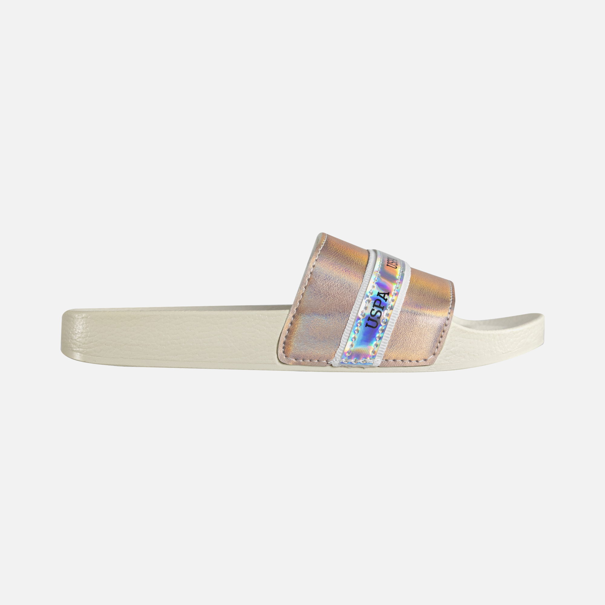 U.S. Polo Metallic Graphic Kadın Terlik
