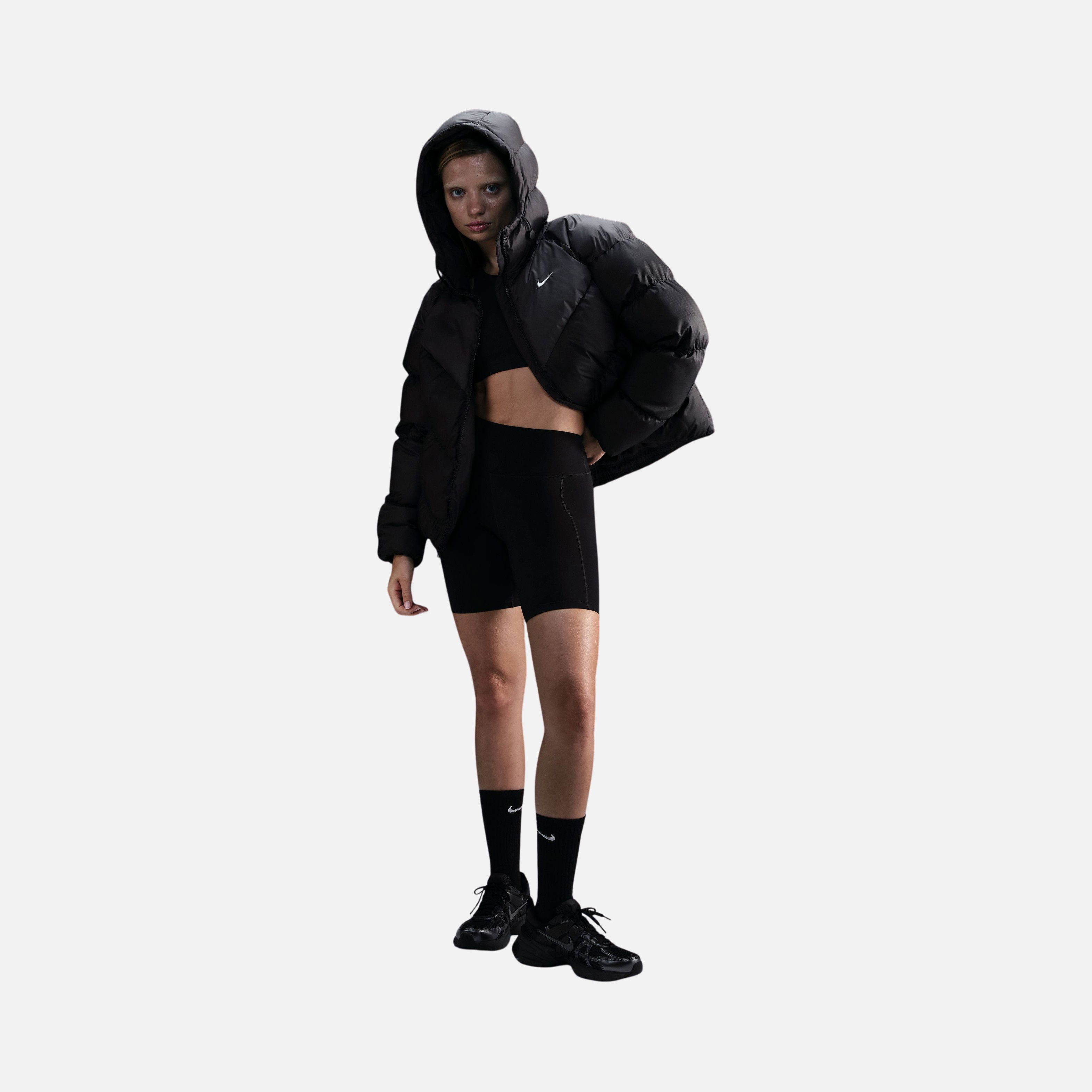 Nike Sportswear Windpuffer Storm-Fit Loose Full-Zip Hoodie Kadın Mont