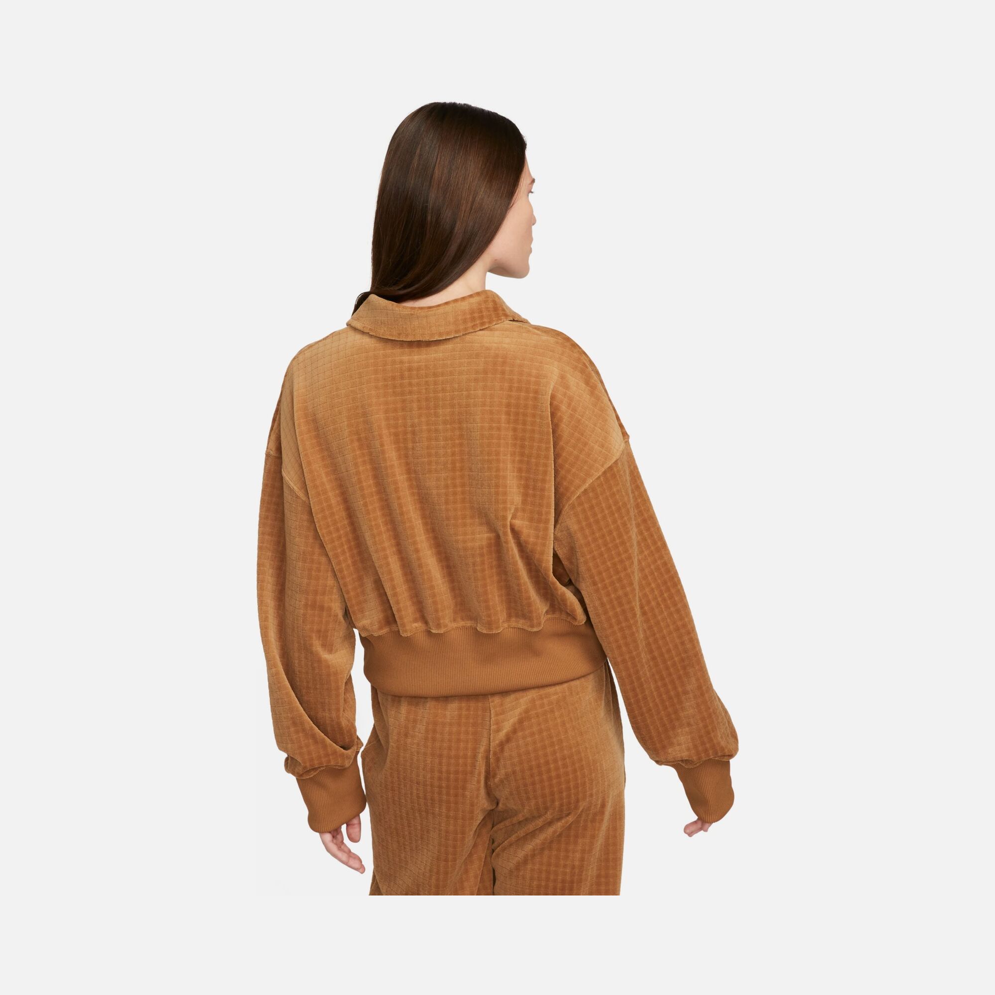 Nike Sportswear A1 Velour Polo Collar Kadın Sweatshirt