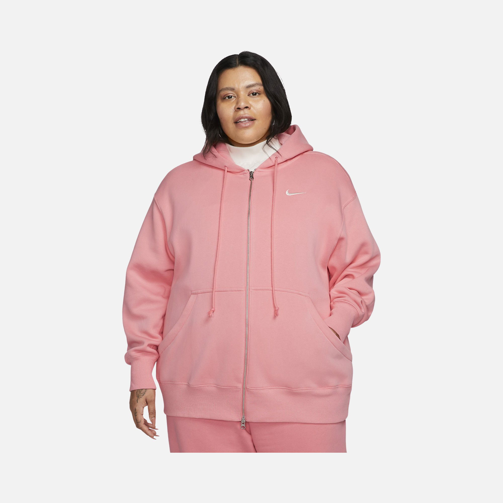 Nike Sportswear Phoenix Fleece (Plus Size) Full-Zip Hoodie Kadın Sweatshirt