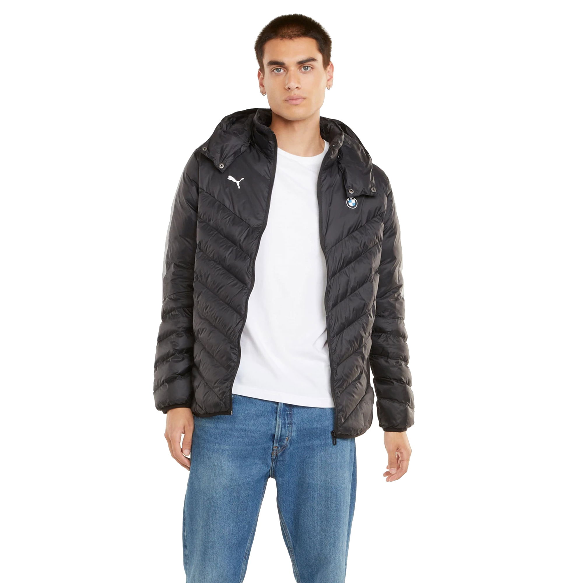 Puma BMW M Motorsport T7 ECOLITE Down Full-Zip Hoodie Erkek Mont