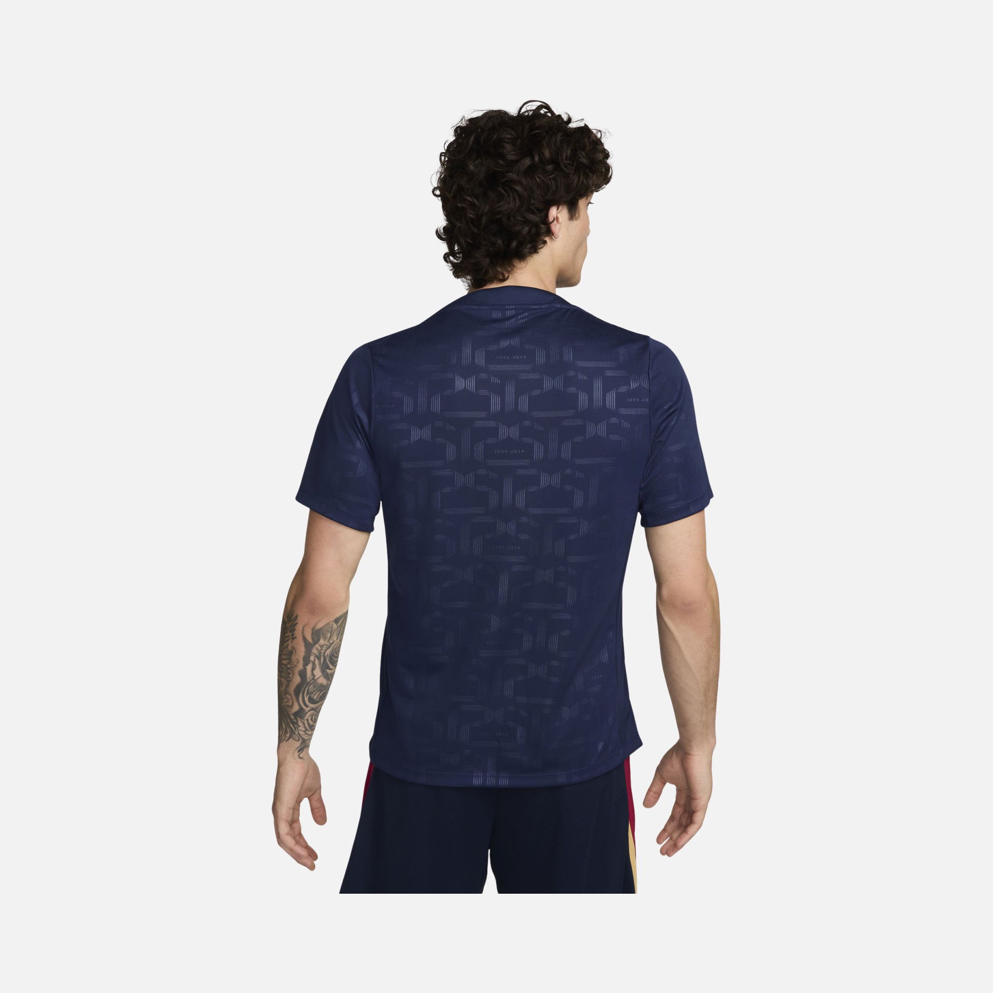 Nike FC Barcelona Academy Pro İç Saha Dri-Fit Pre-Match Short-Sleeve Erkek Tişört