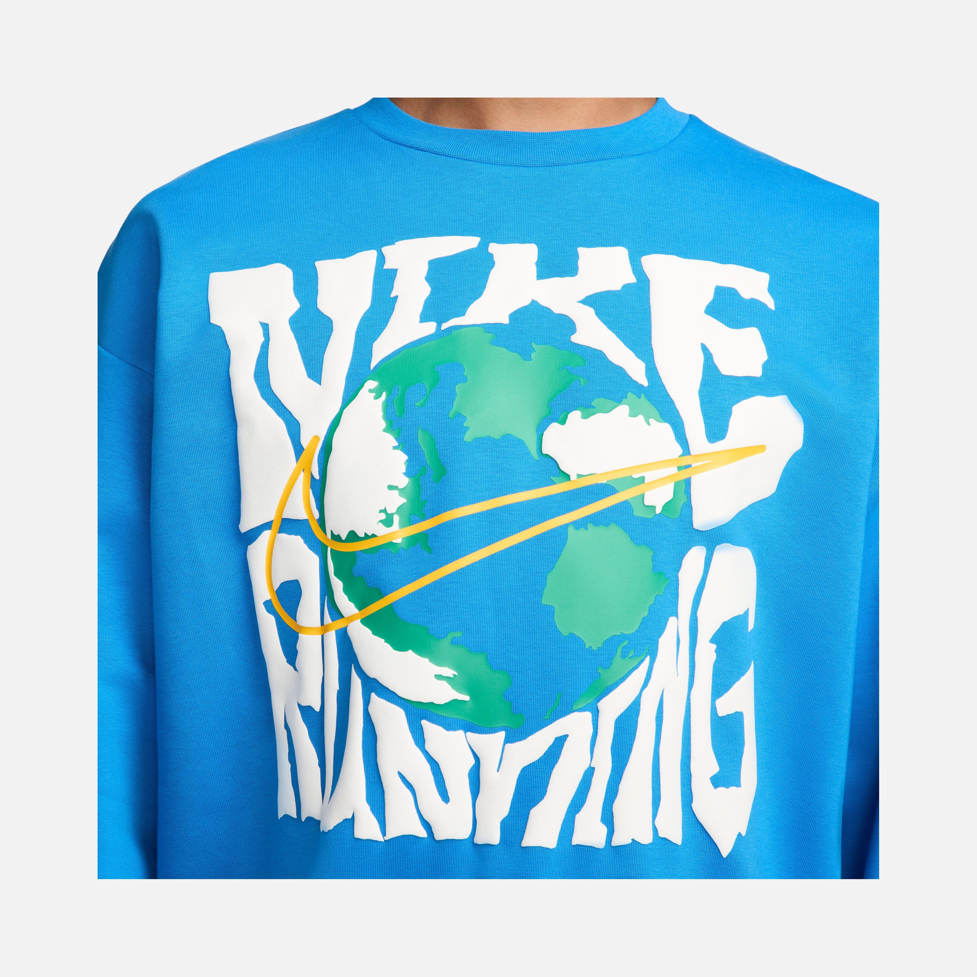 Nike Dri-Fit Run Energy Fleece Running Crew Erkek Sweatshirt